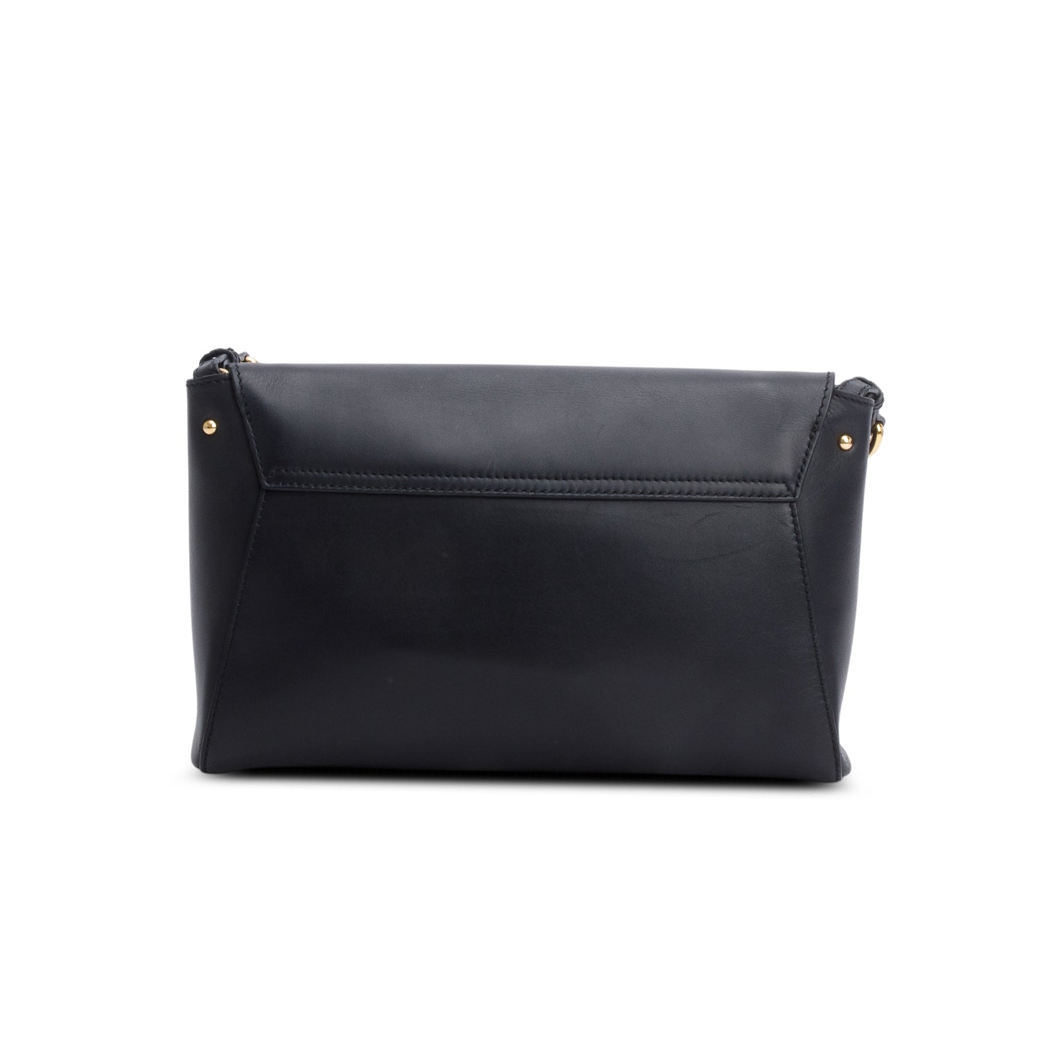 Ferragamo Black Calfskin Abbey Shoulder Bag
