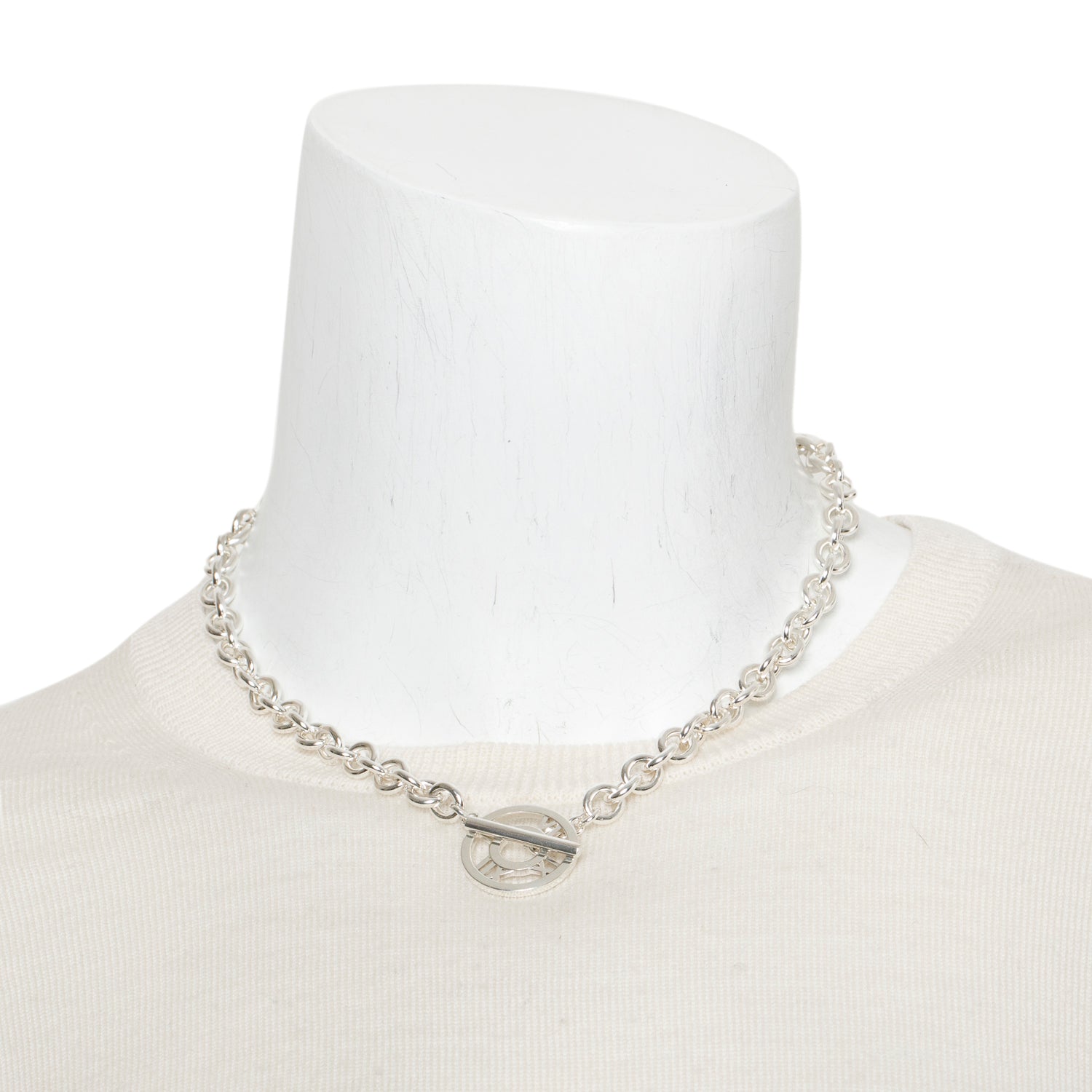 Tiffany & Co. Sterling Silver Atlas Toggle Necklace