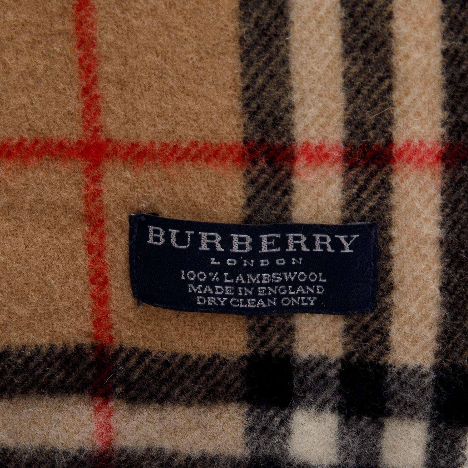 Burberry Brown House Check Wool Scarf w/ Box