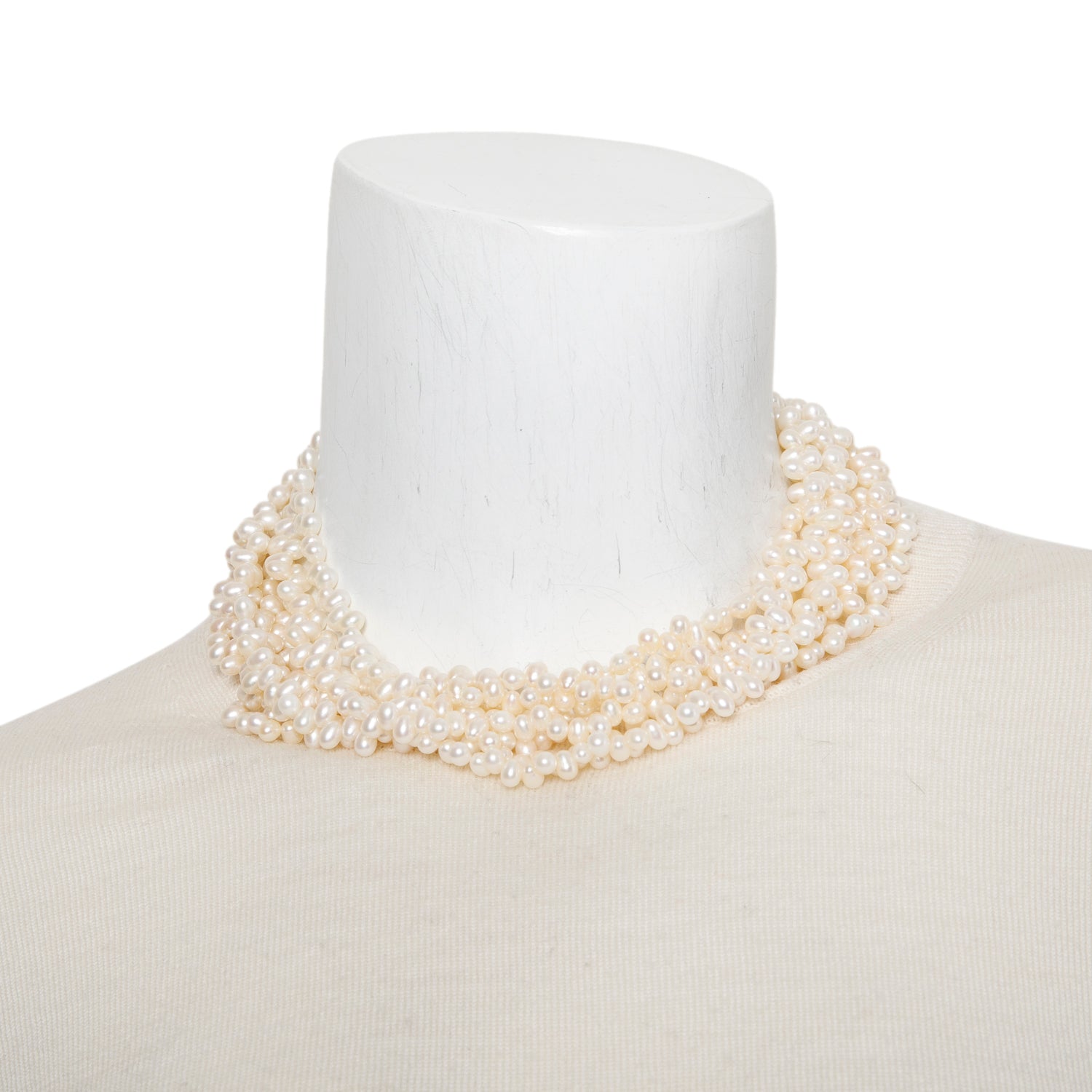 Tiffany & Co. Paloma Picasso Sterling Silver Torsade Pearl Necklace w/ Box