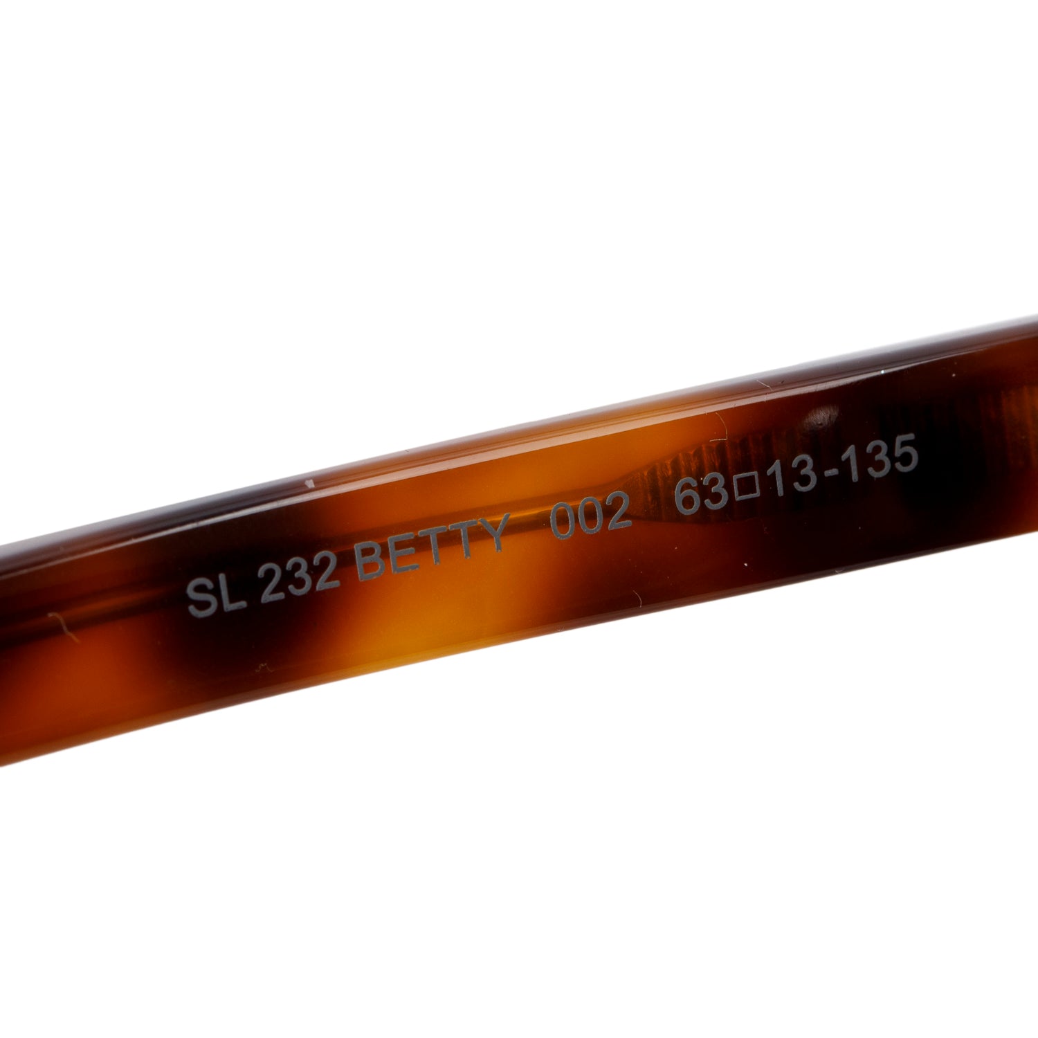 Saint Lauren SL 232 Brown Tortoise Shell Acetate Betty Sunglasses w/ Case