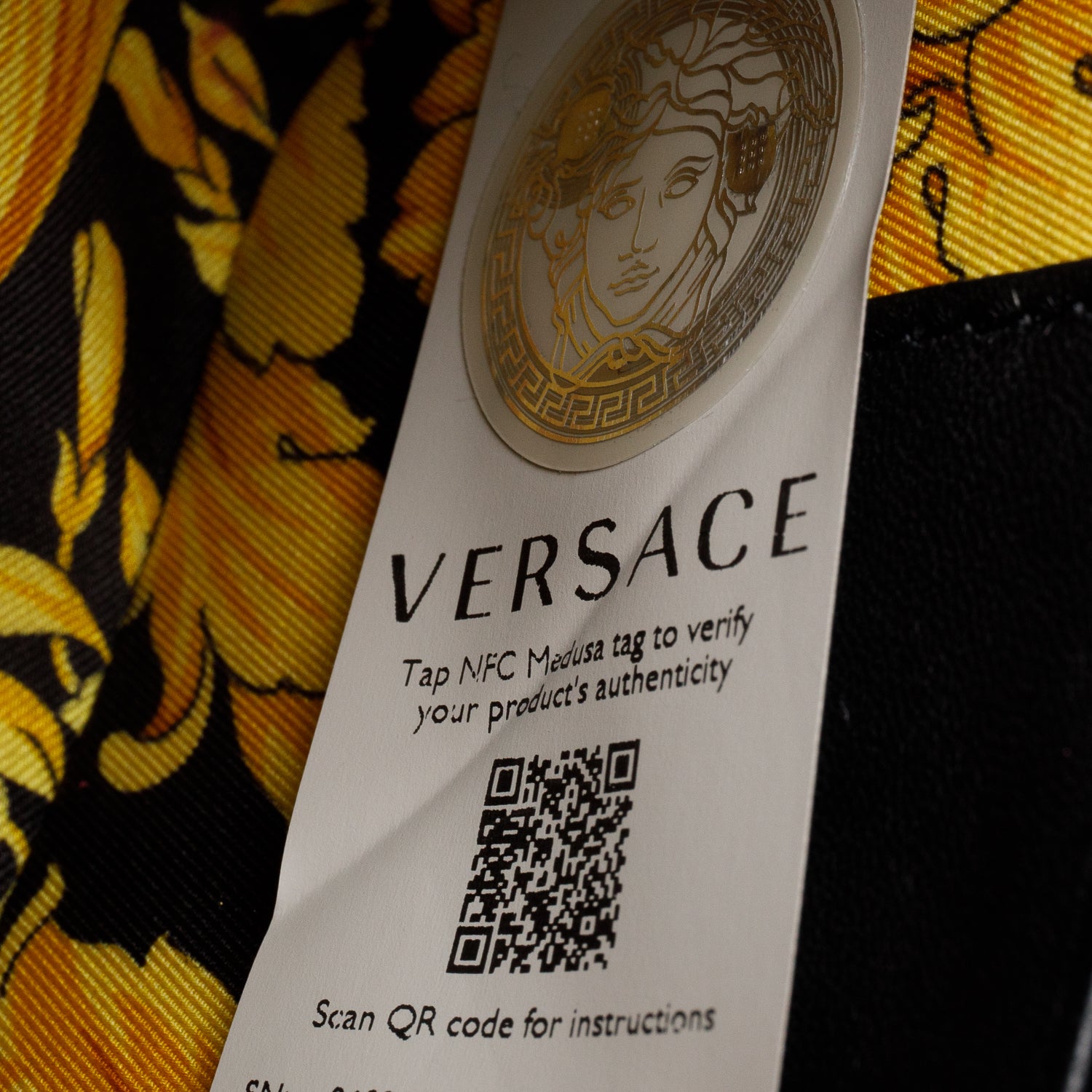 Versace Black Quilted Leather Virtus Shoulder Bag w/ Box
