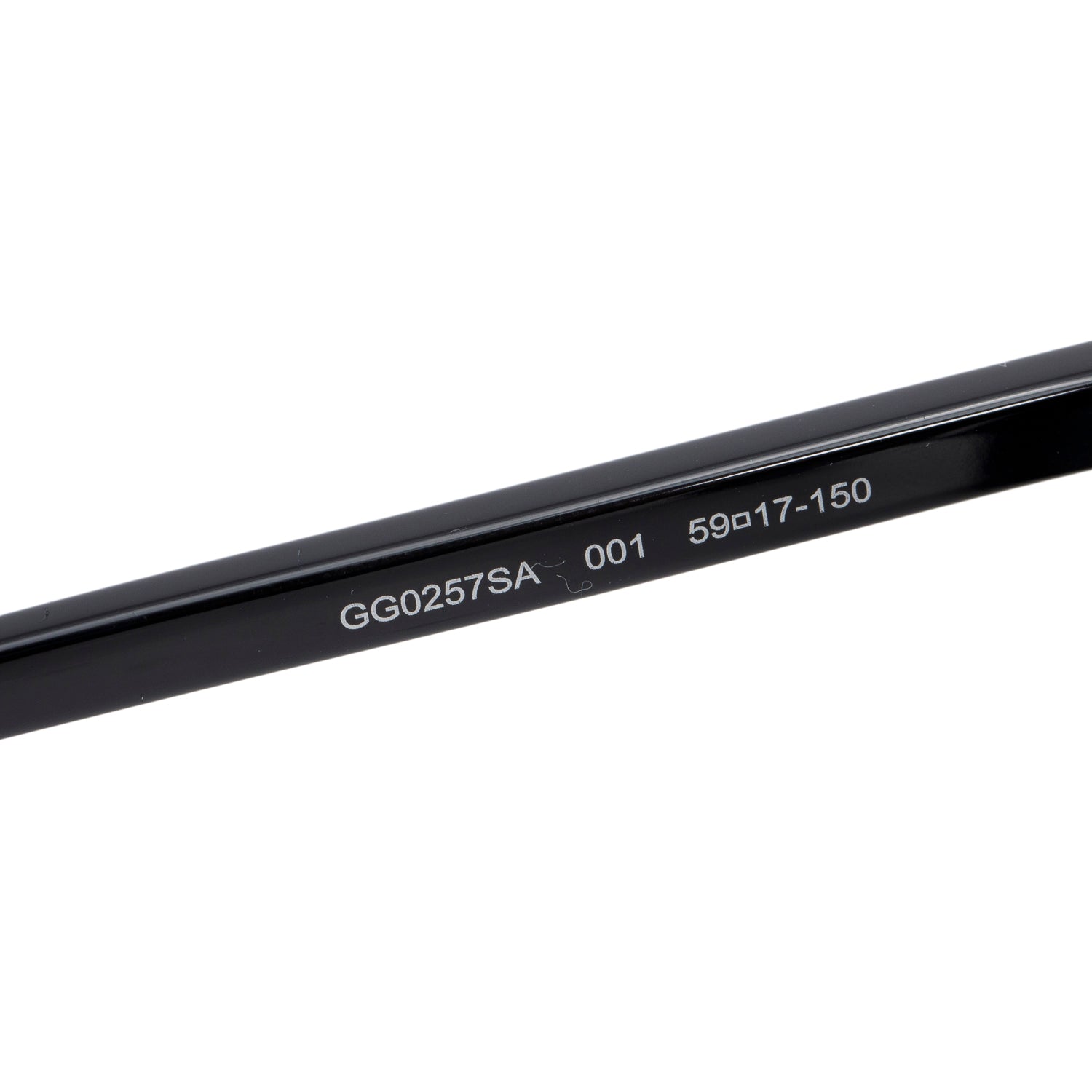 Gucci GG0257SA Black Acetate Oversized Round Sunglasses w/ Case