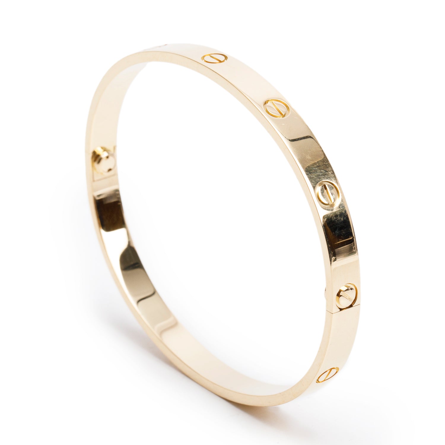 Cartier 18k Yellow Gold Love Bracelet, Classic Model, Size 20 w/ Certificate