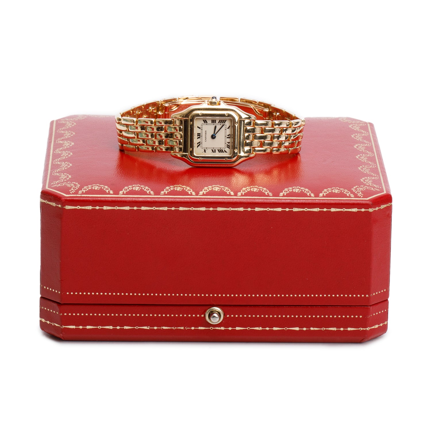 Cartier Vintage 18k Yellow Gold Panthere de Cartier Watch, Small Model w/ Box & Papers