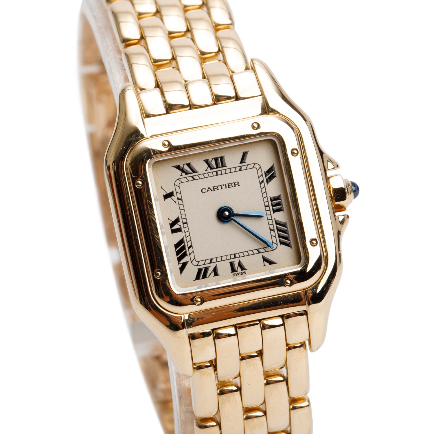 Cartier Vintage 18k Yellow Gold Panthere de Cartier Watch, Small Model w/ Box & Papers
