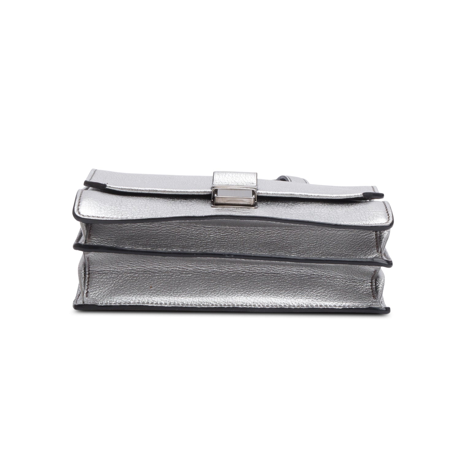 Miu Miu Metallic Goatskin Leather Bandoliera Shoulder Bag w/ Authenticity Card