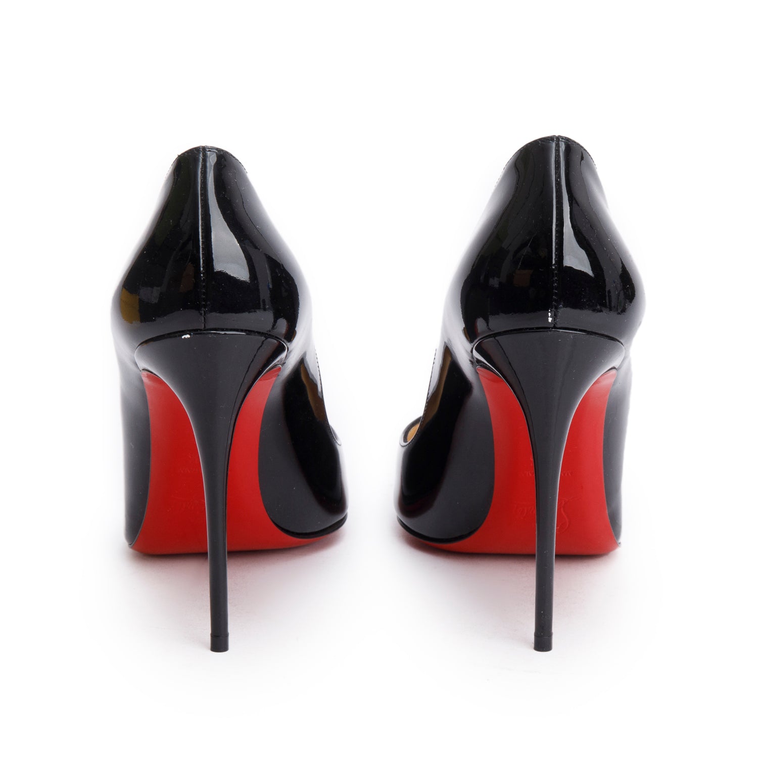 Christian Louboutin 2020 Black Patent Leather Pigalle 100 Pumps, Size 39.5 w/ Box & Receipt
