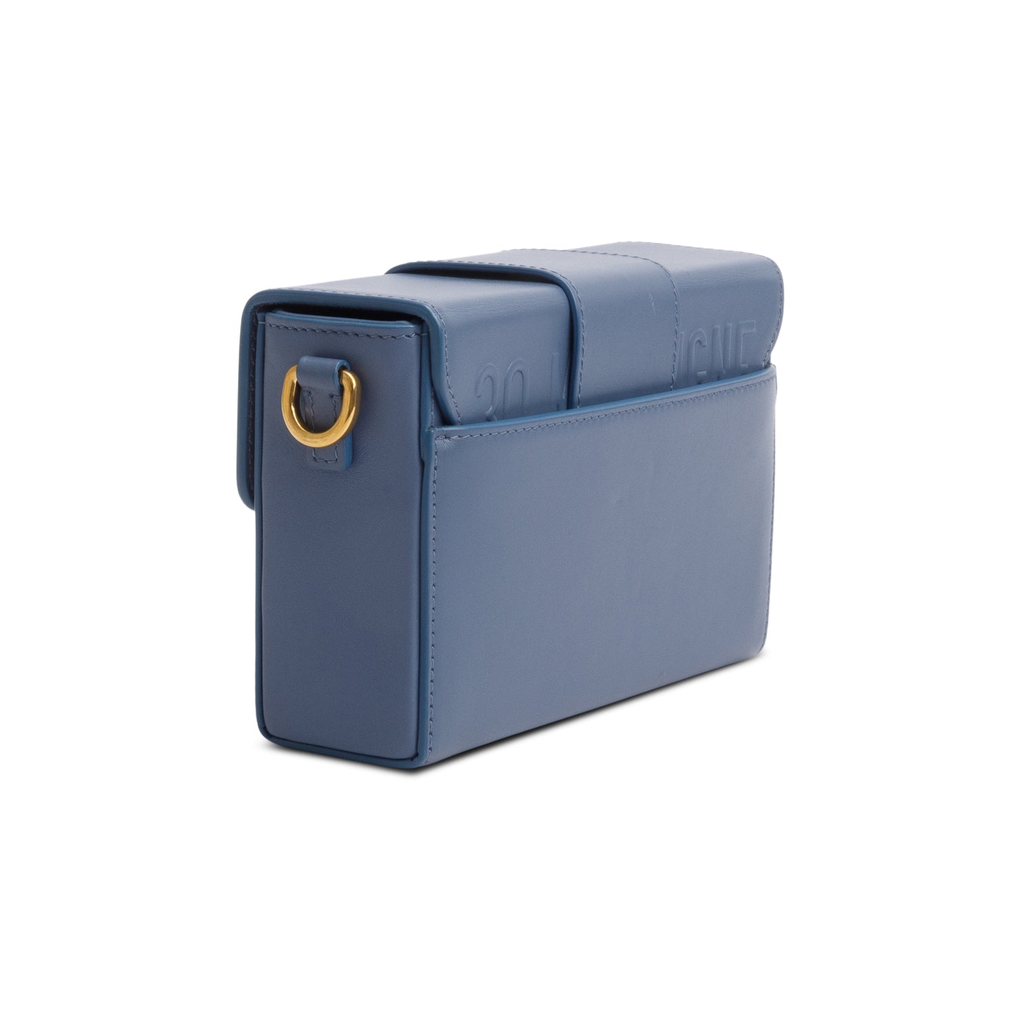 Christian Dior 2020 Blue Leather 30 Montaigne Box Bag w/ Strap, Box & Authenticity Card