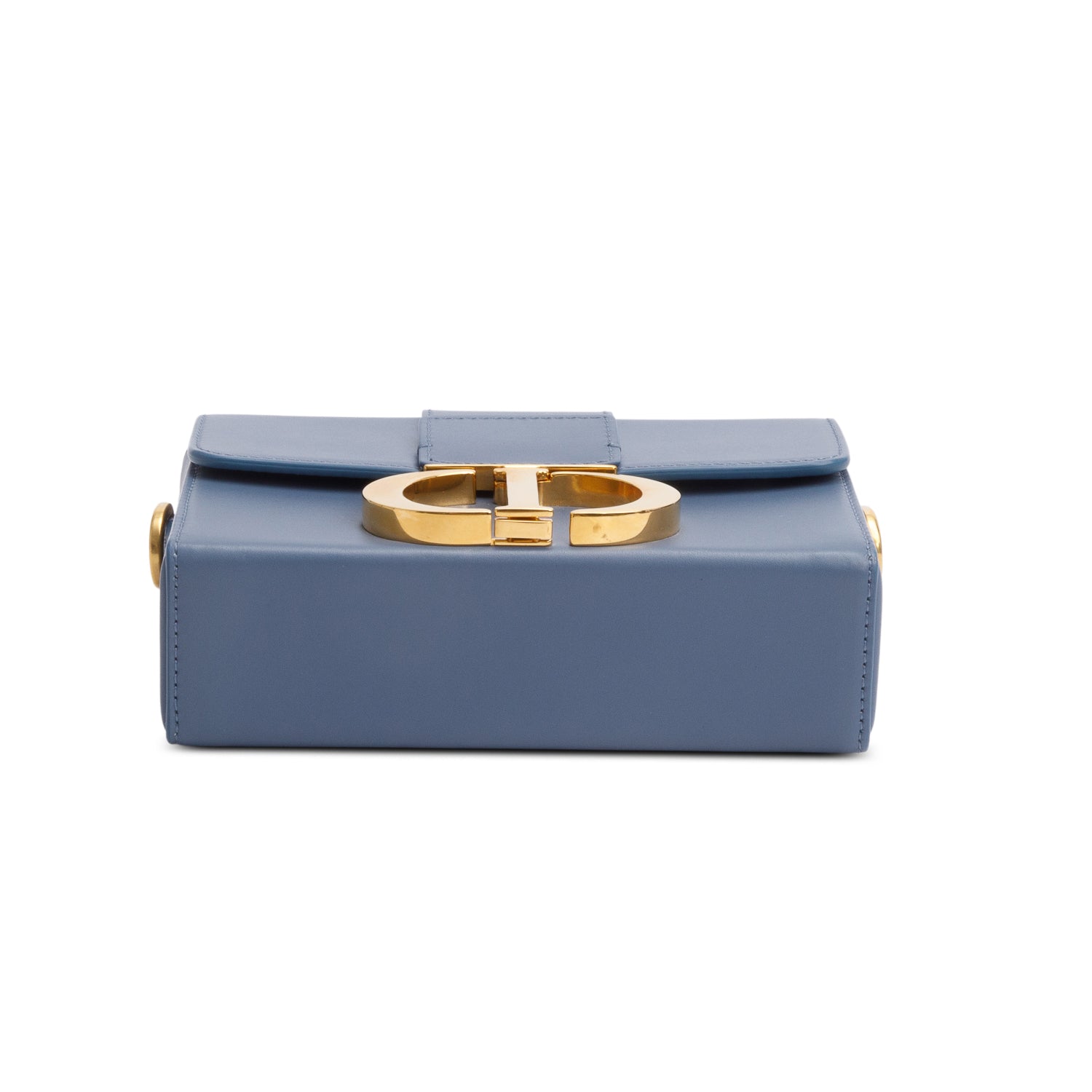 Christian Dior 2020 Blue Leather 30 Montaigne Box Bag w/ Strap, Box & Authenticity Card