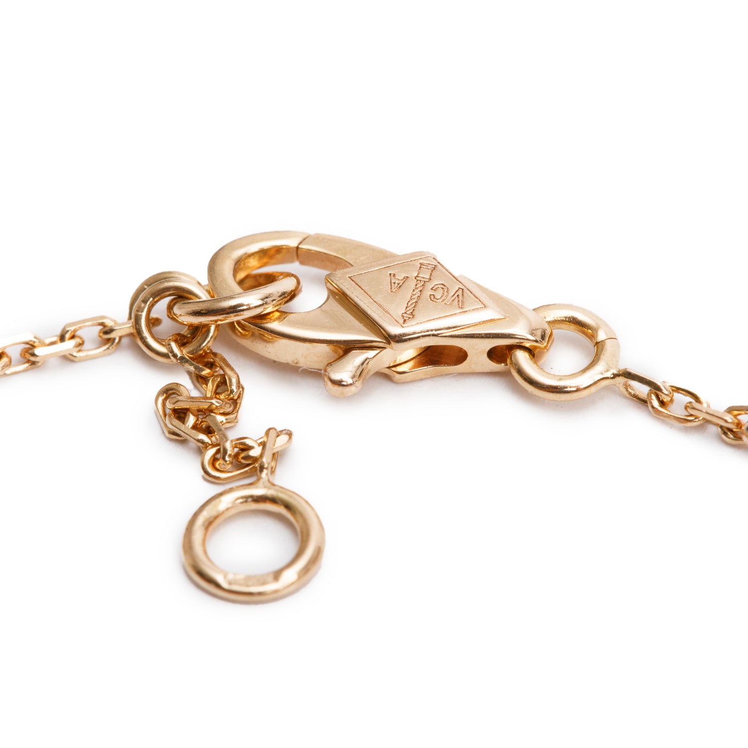 Van Cleef & Arpels 18k Rose Gold Sweet Alhambra 1 Motif Bracelet w/ Box & Certificate