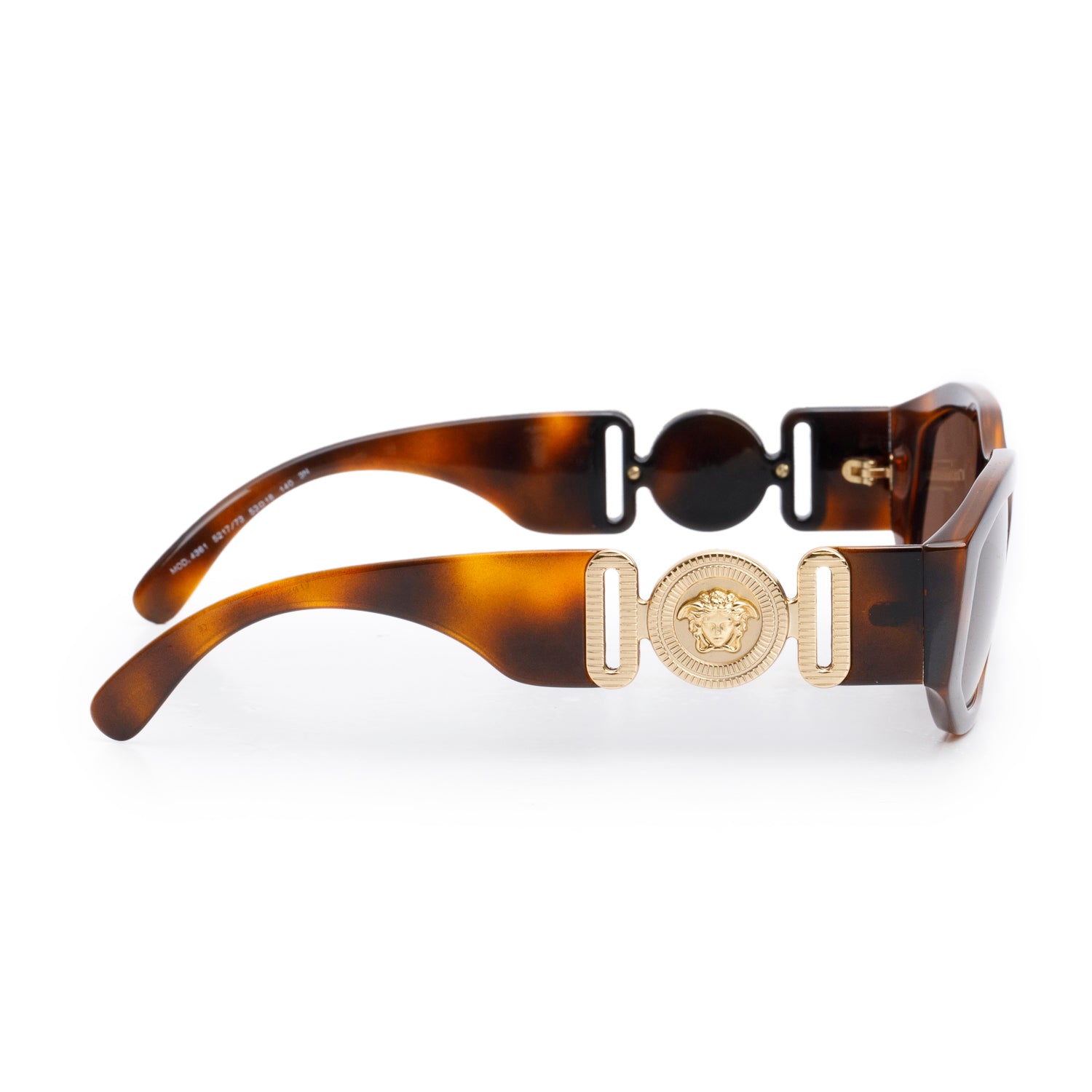 Versace 4361 Brown Havana Acetate Medusa Biggie Sunglasses w/ Box
