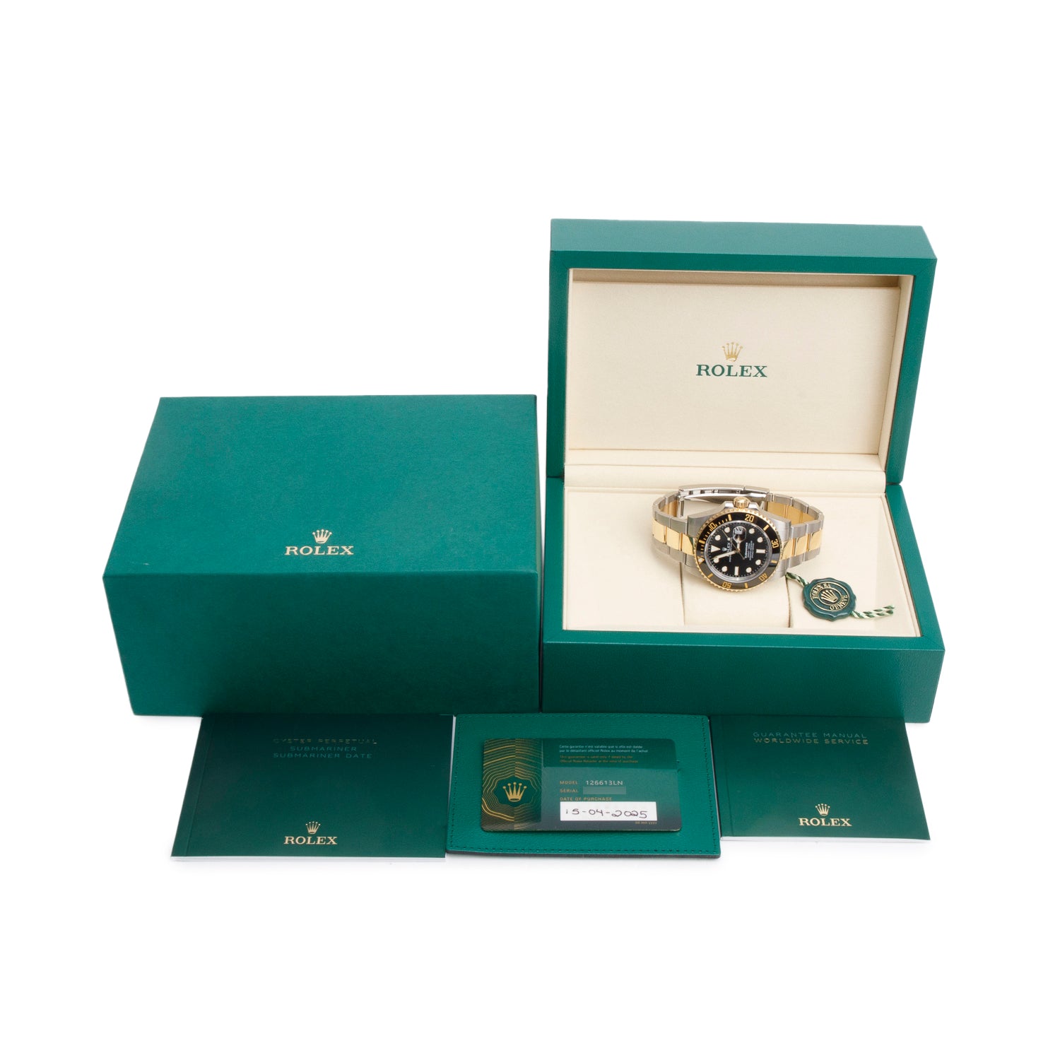 Rolex 2025 Stainless Steel & 18k Yellow Gold Submariner Date 41 MM Automatic Watch 126613LN w/ Box & Papers