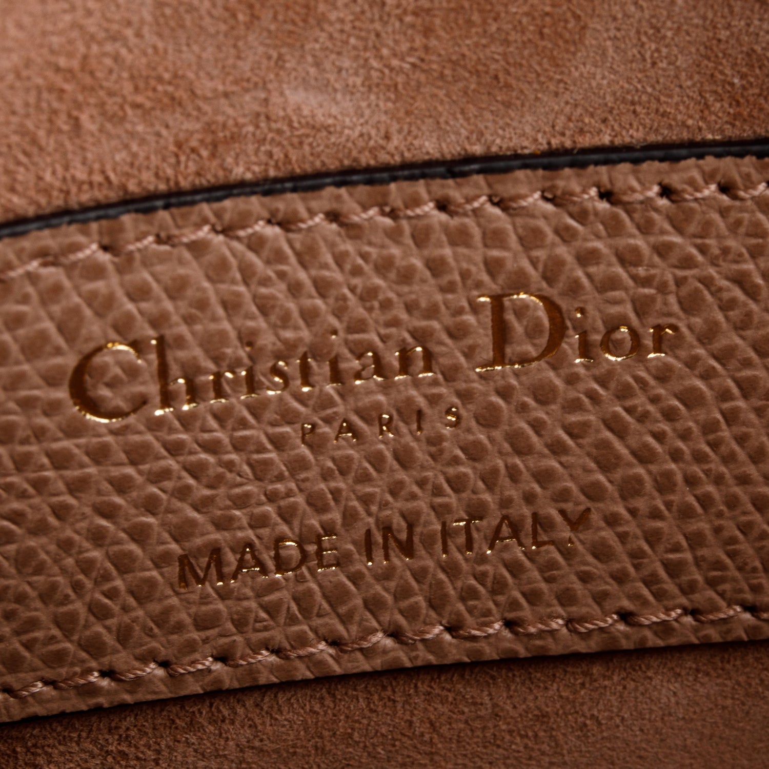 Christian Dior Pink Grained Calfskin Saddle Belt Bag