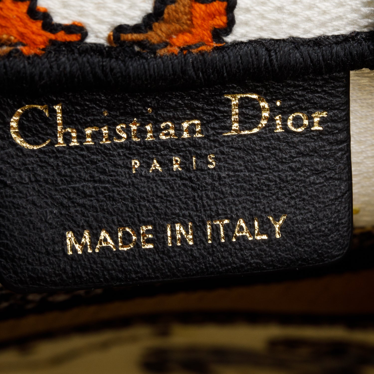 Christian Dior 2022 Cream Canvas Embroidered Pixel Zodiac Mini Book Tote Phone Bag w/ Strap & Box