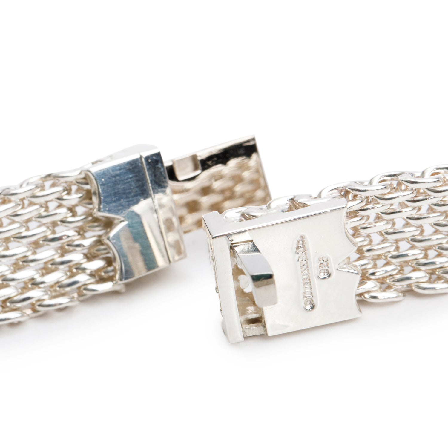 Tiffany & Co. Sterling Silver Somerset Mesh Collar Necklace