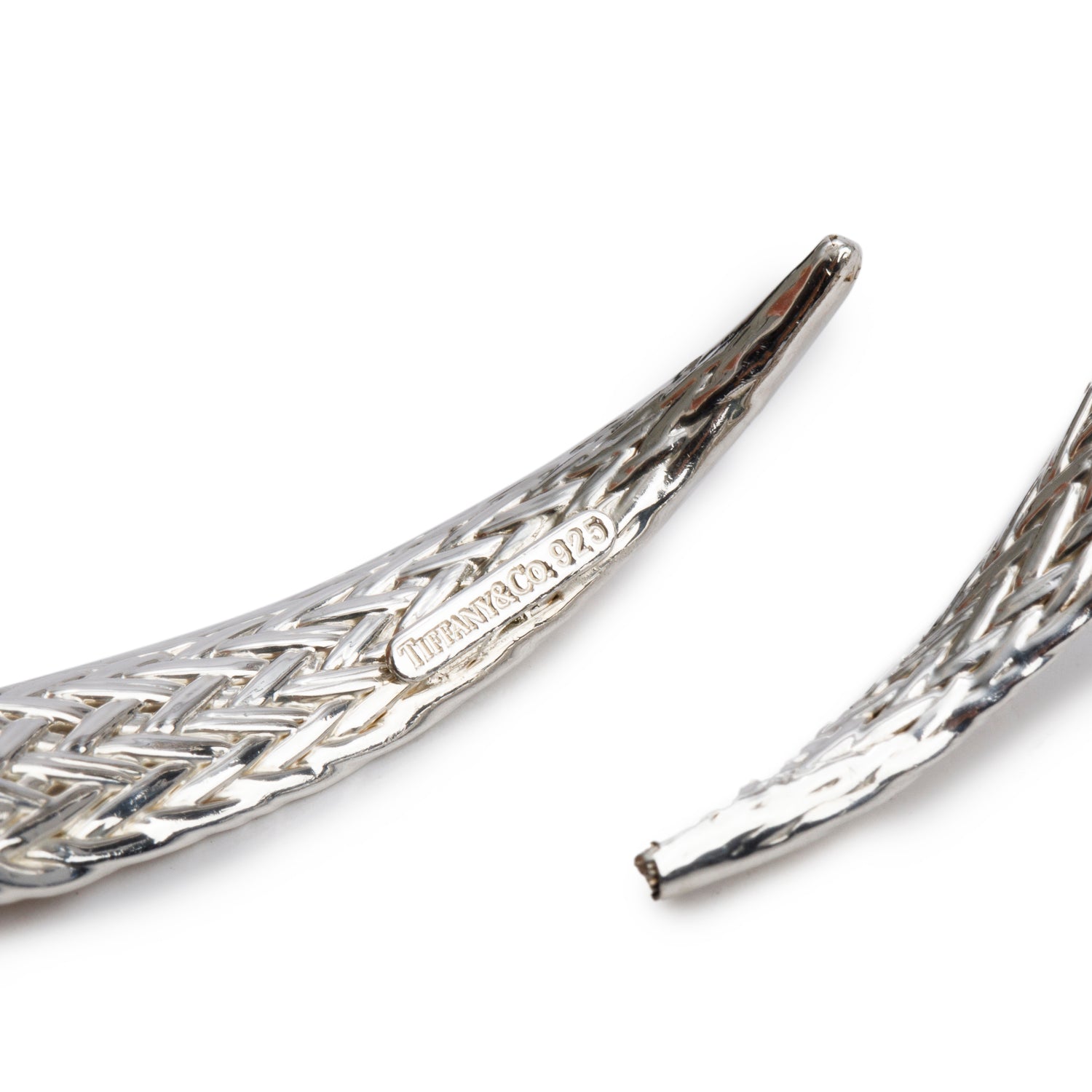 Tiffany & Co. Sterling Silver Basket Weave Cuff Bracelet