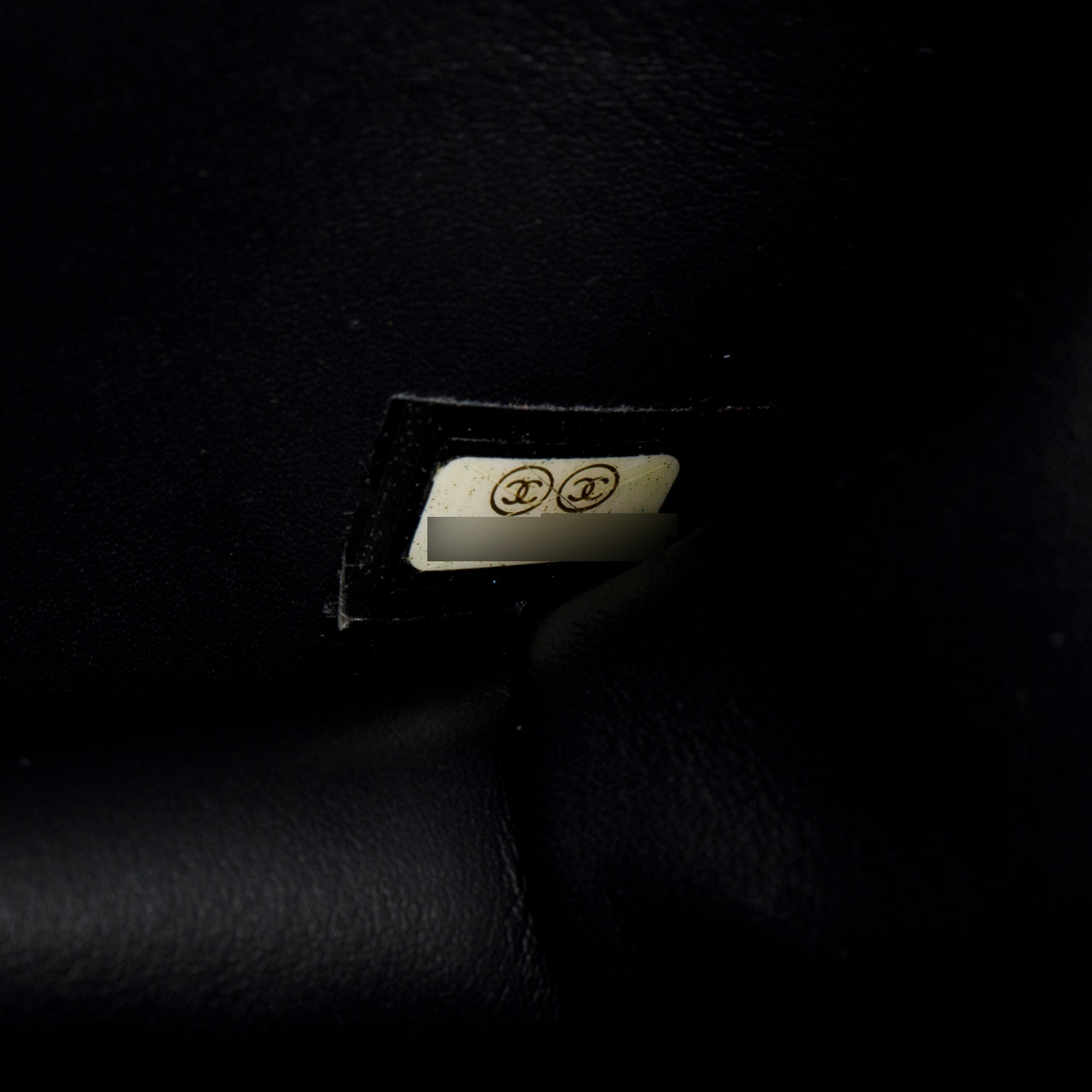 Chanel Black Python Patent Leather Boy Flap Clutch w/ Box & Authenticity Card