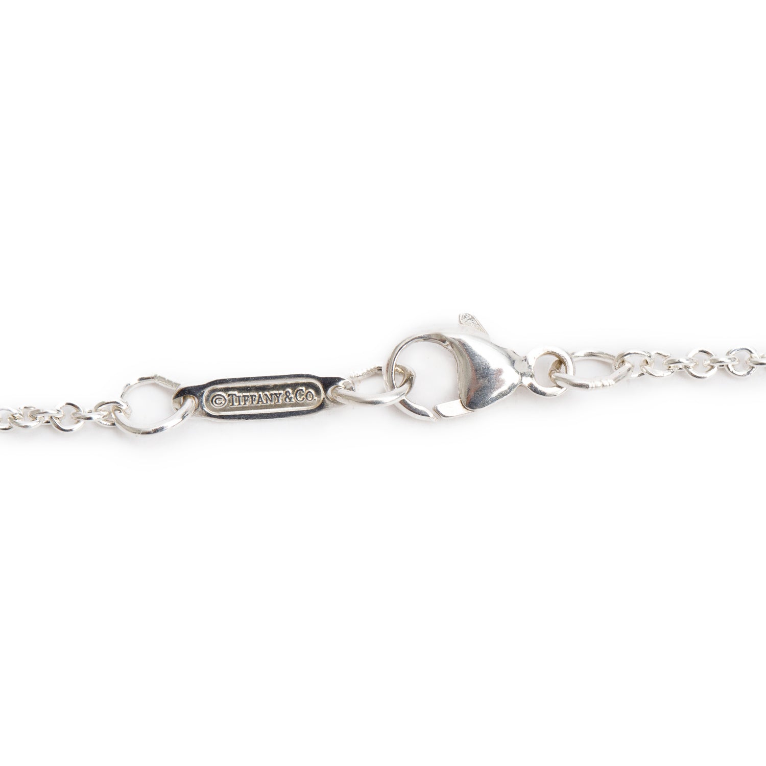Tiffany & Co. Sterling Silver 1837 Oval Pendant Necklace