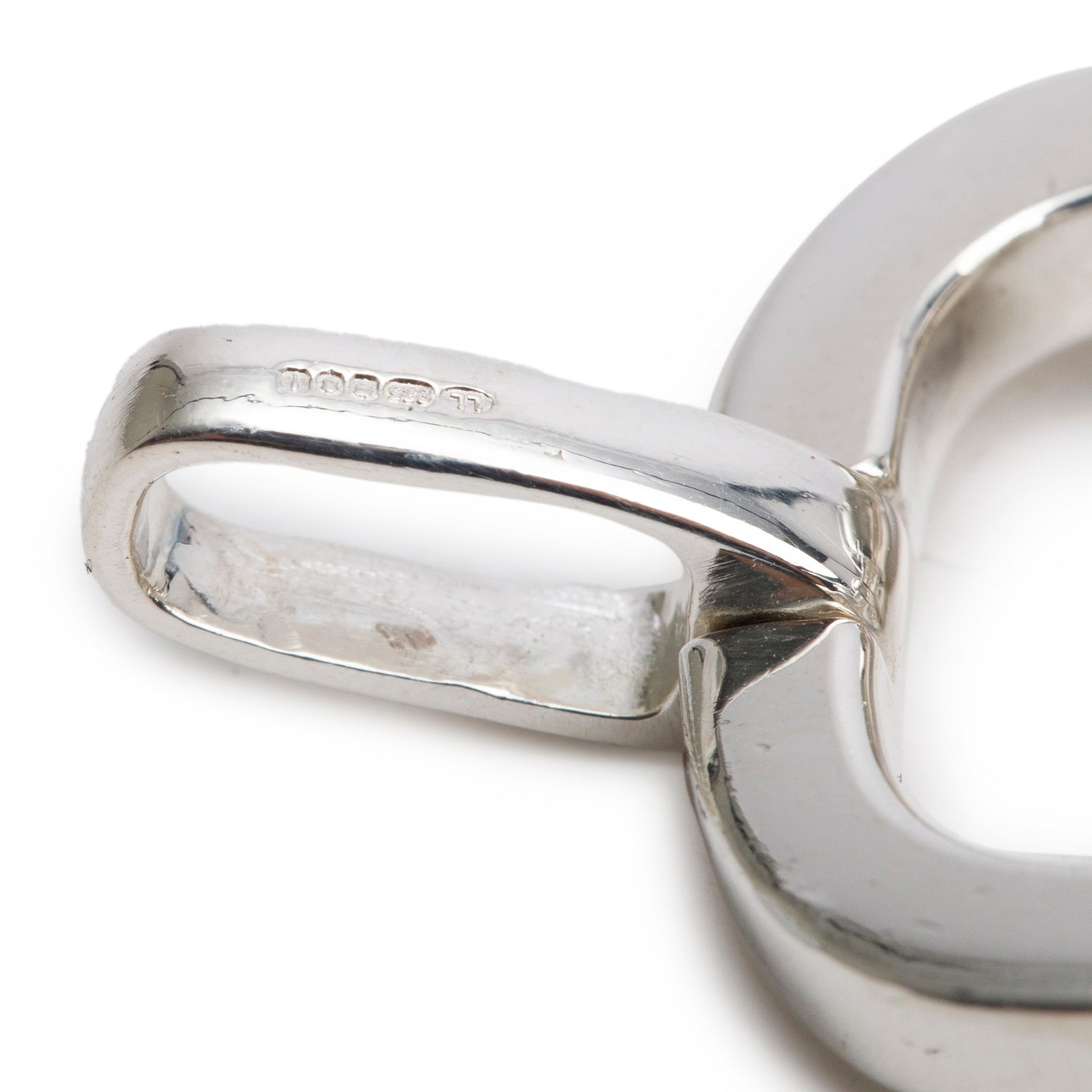 Links of London Sterling Silver Three Row Brit Lines Bracelet w/ Box