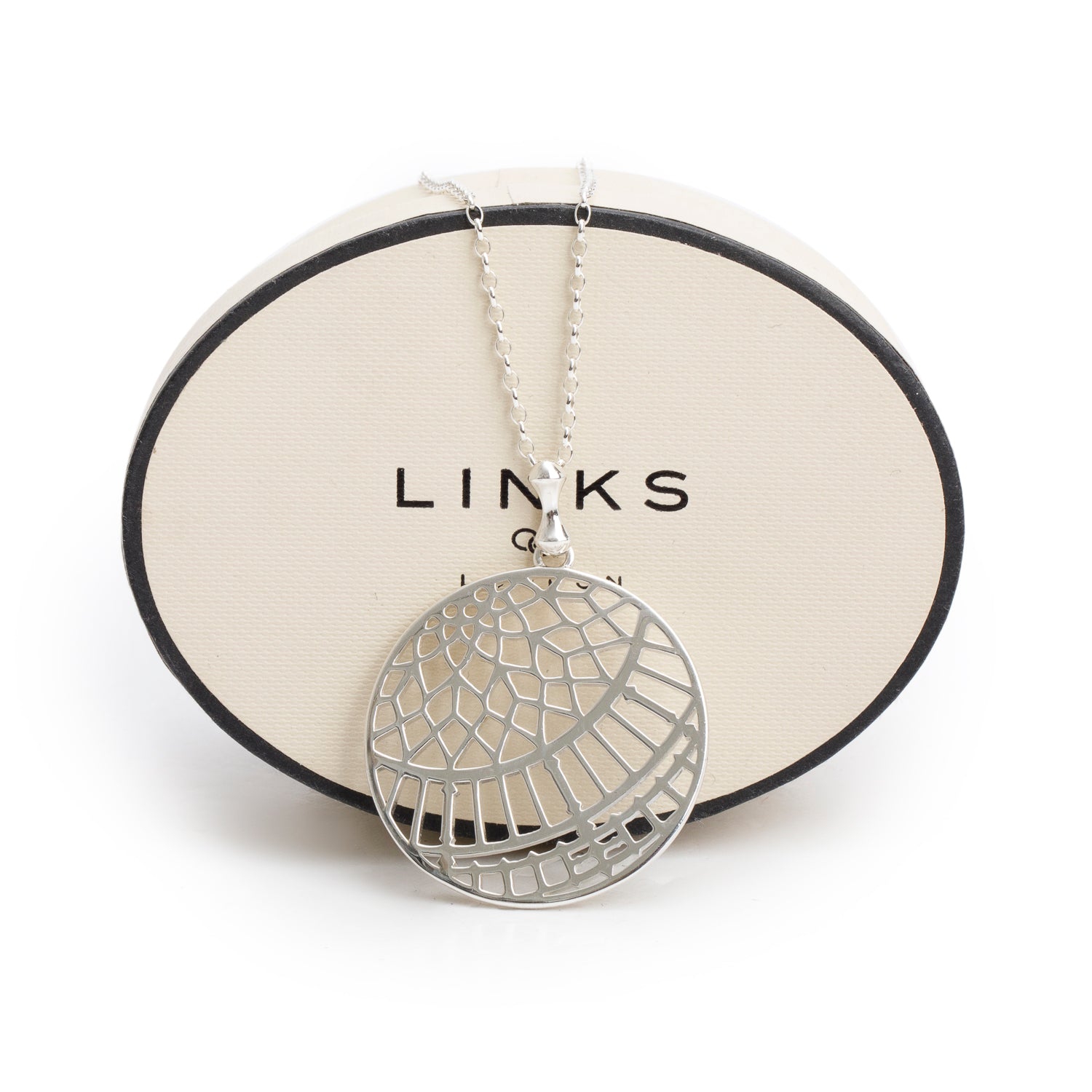 Links of London Sterling Silver Timeless Arch Pendant Necklace w/ Box
