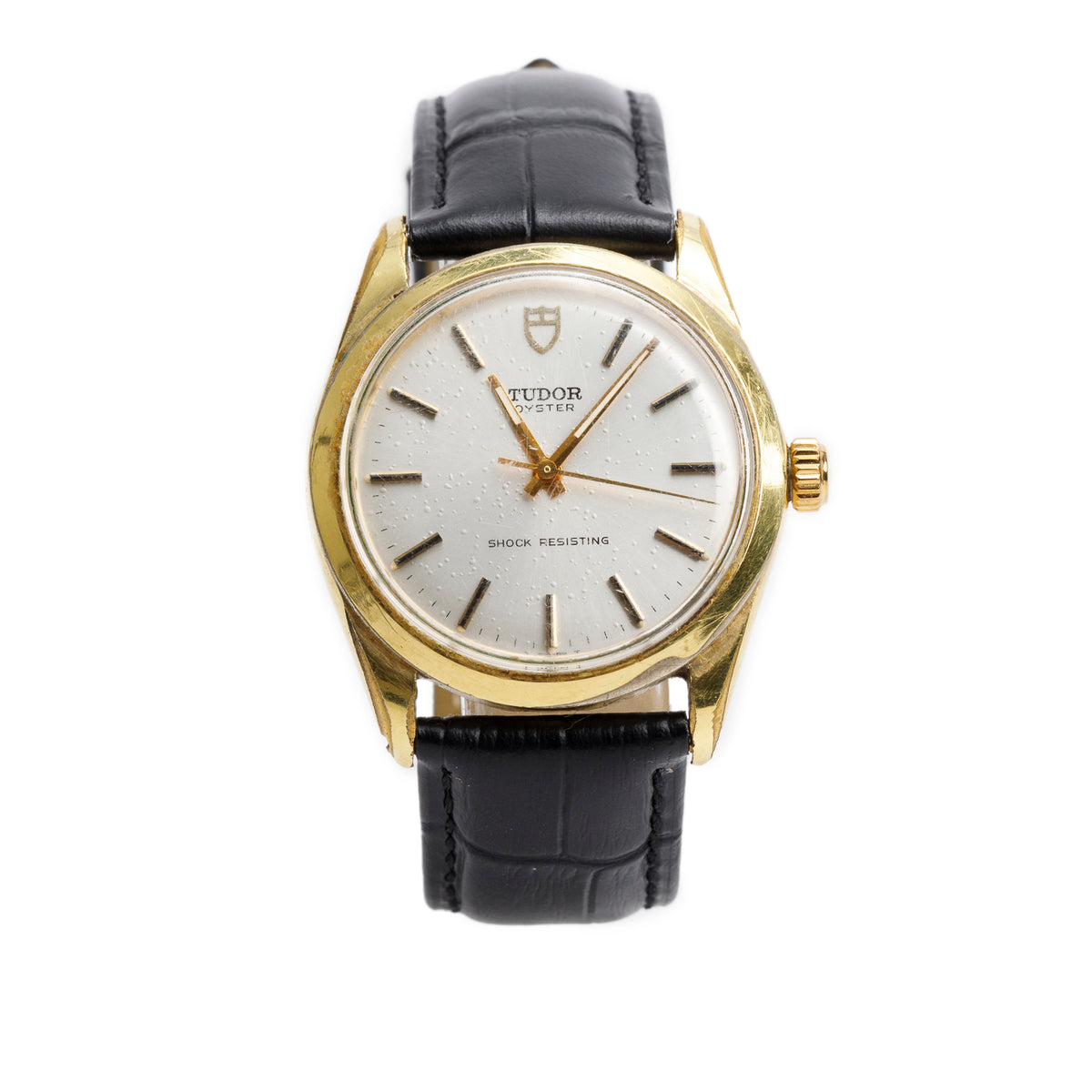 Tudor Vintage Stainless Steel Gold Plated Oyster Shock Resisting