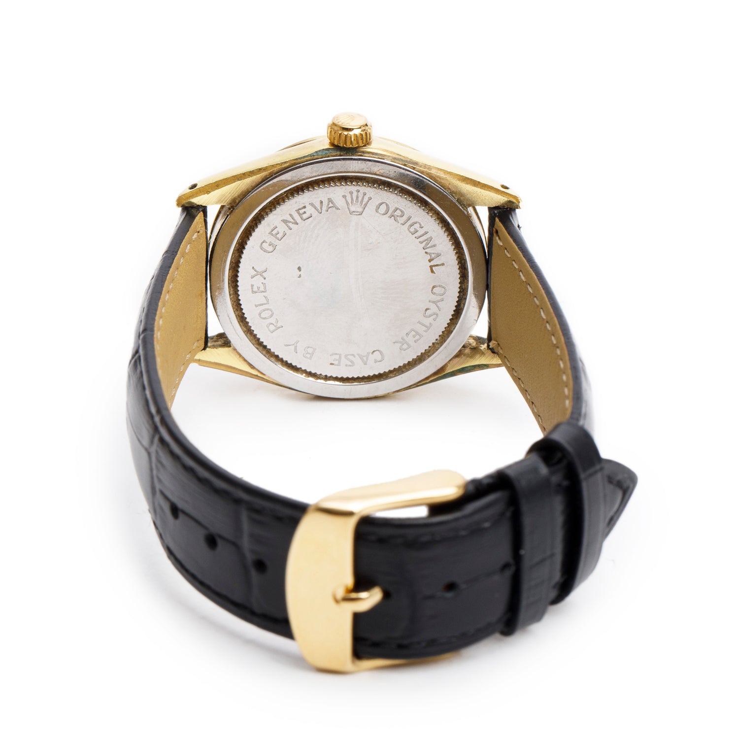 Tudor Vintage Stainless Steel & Gold Plated Oyster Shock Resisting 34 MM Manual Watch