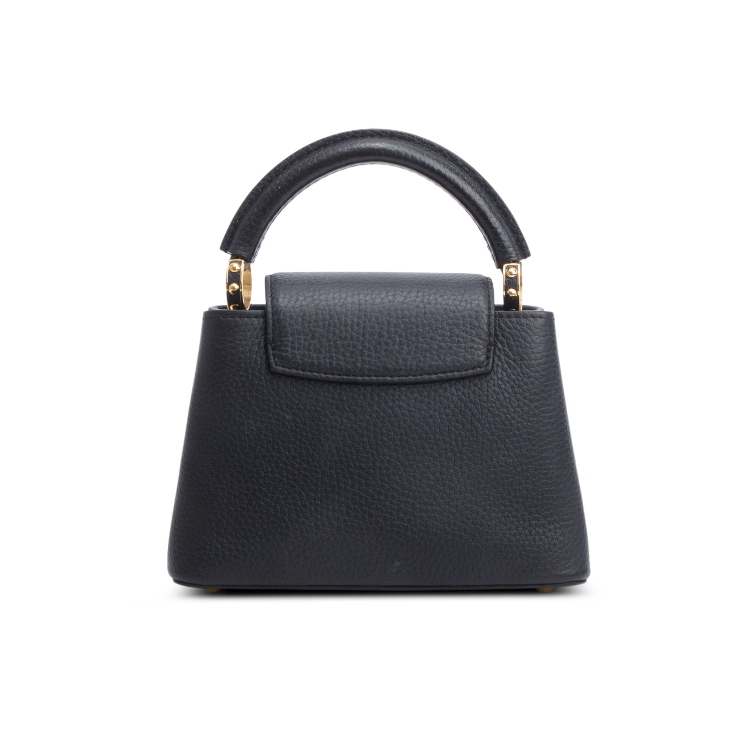 Louis Vuitton Black Taurillon Leather Mini Capucines w/ Strap