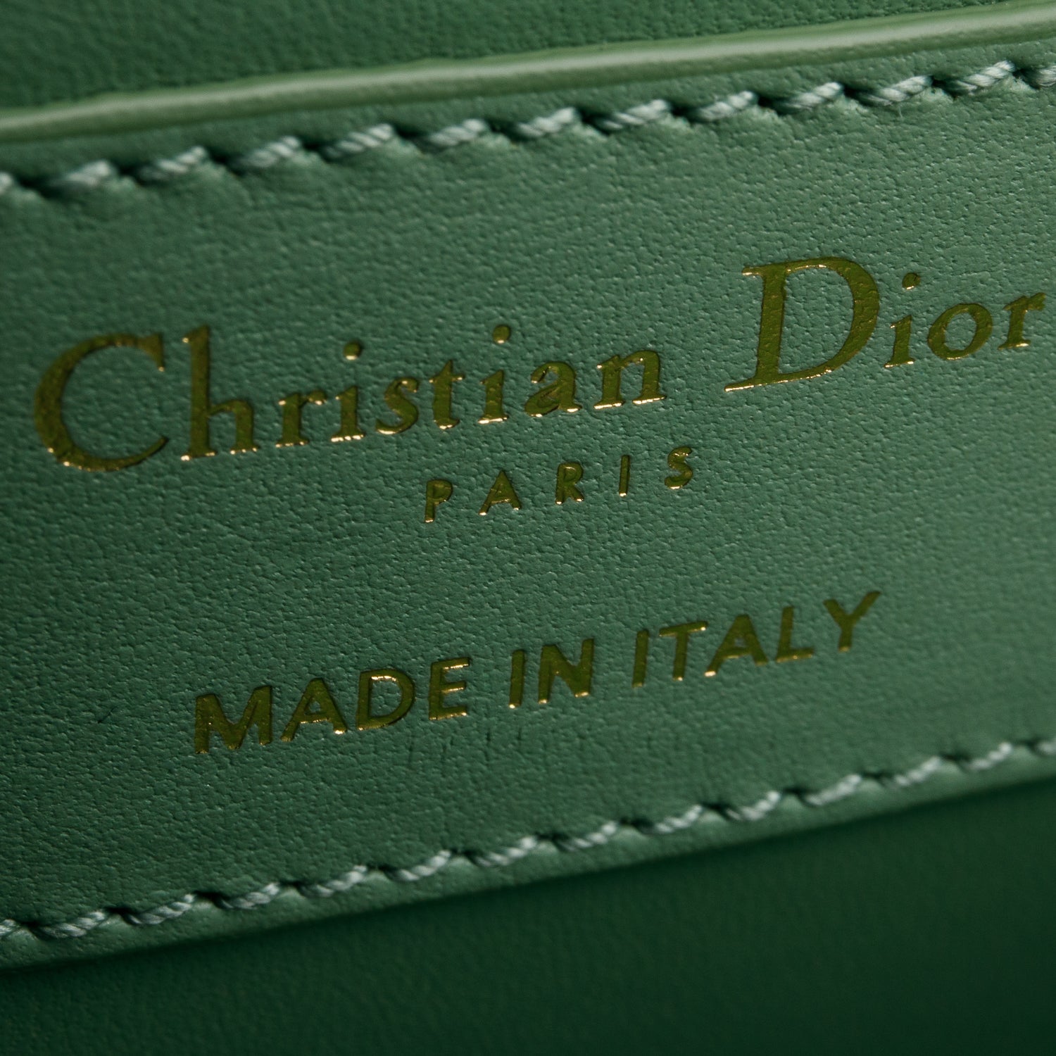 Christian Dior Green Box Leather 30 Montaigne Bag