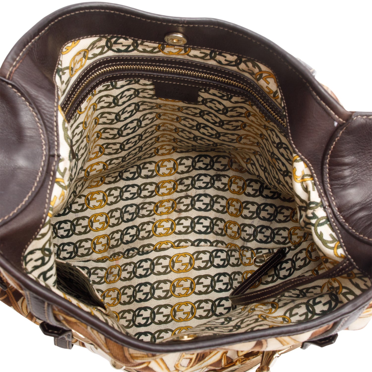 Gucci Brown Velvet Horse Bit 85th Anniversary Edition Large Hobo Bag