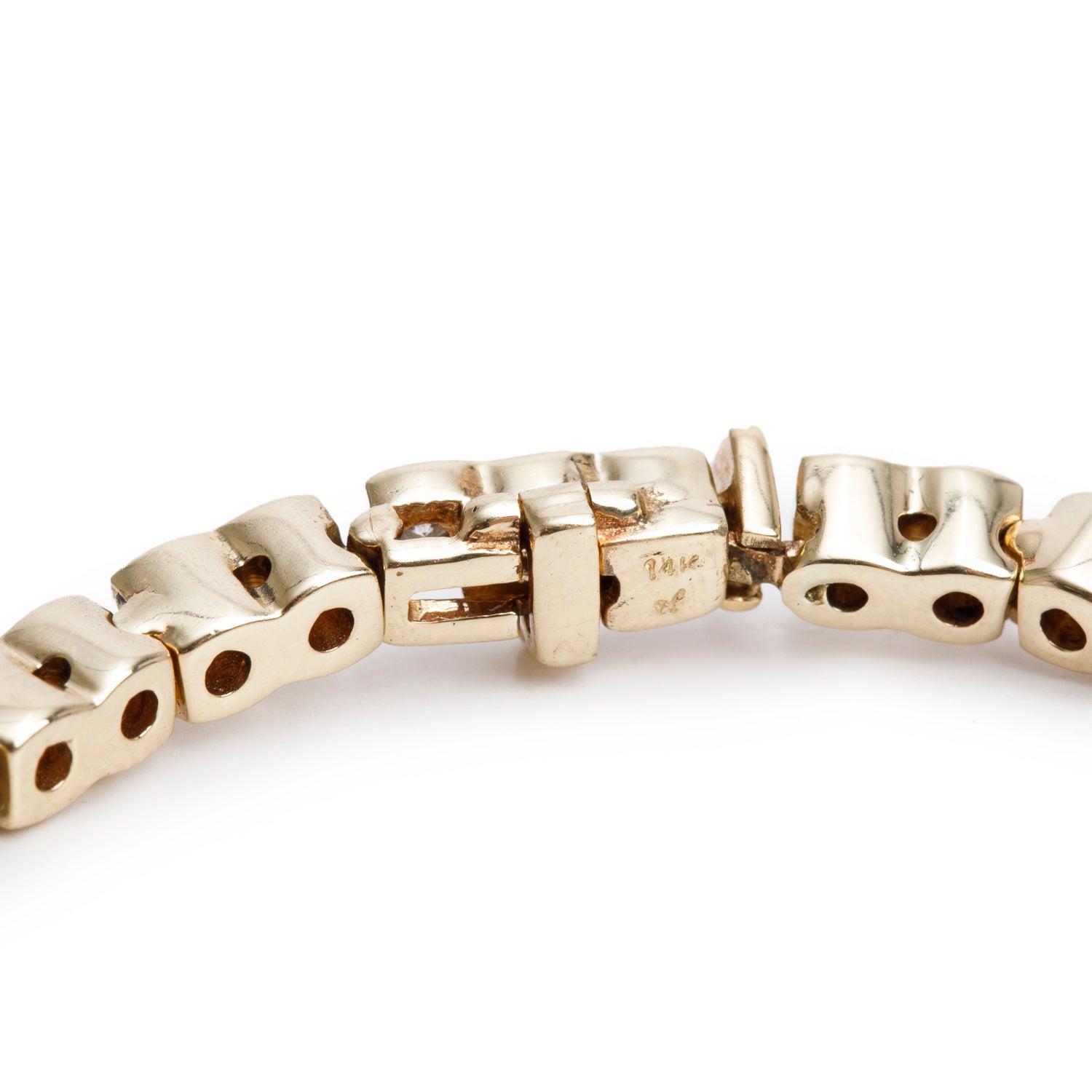 14k Yellow Gold 3.00 tcw. Diamond Tennis Bracelet