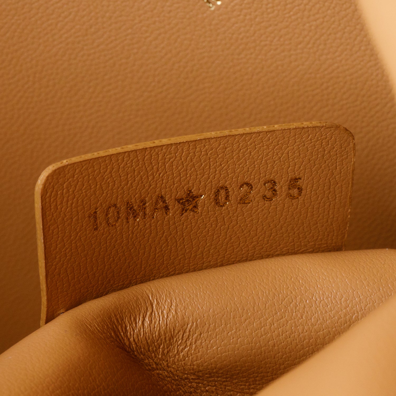 Christian Dior 2025 Brown Macrocannage Lambskin Small Caro Bucket Bag w/ Strap