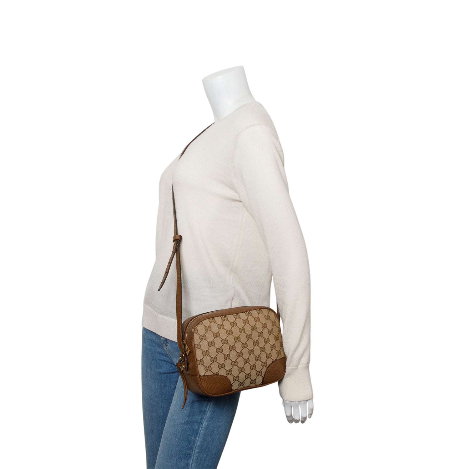 Gucci GG Canvas Mini Bree Crossbody Bag