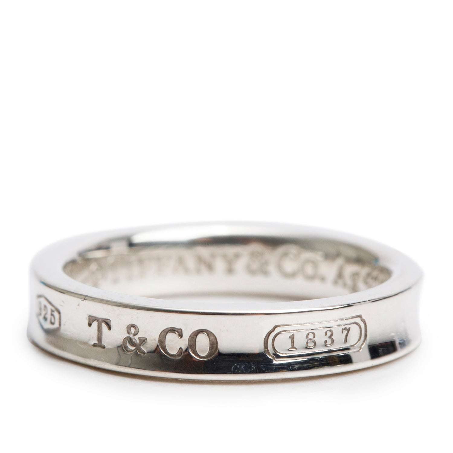 Tiffany & Co. Sterling Silver 1837 Narrow Ring, Size 6