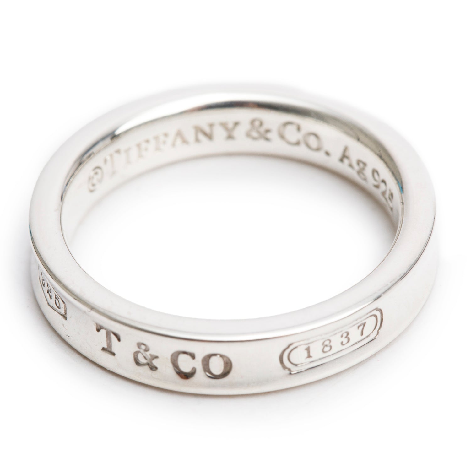 Tiffany & Co. Sterling Silver 1837 Narrow Ring, Size 6