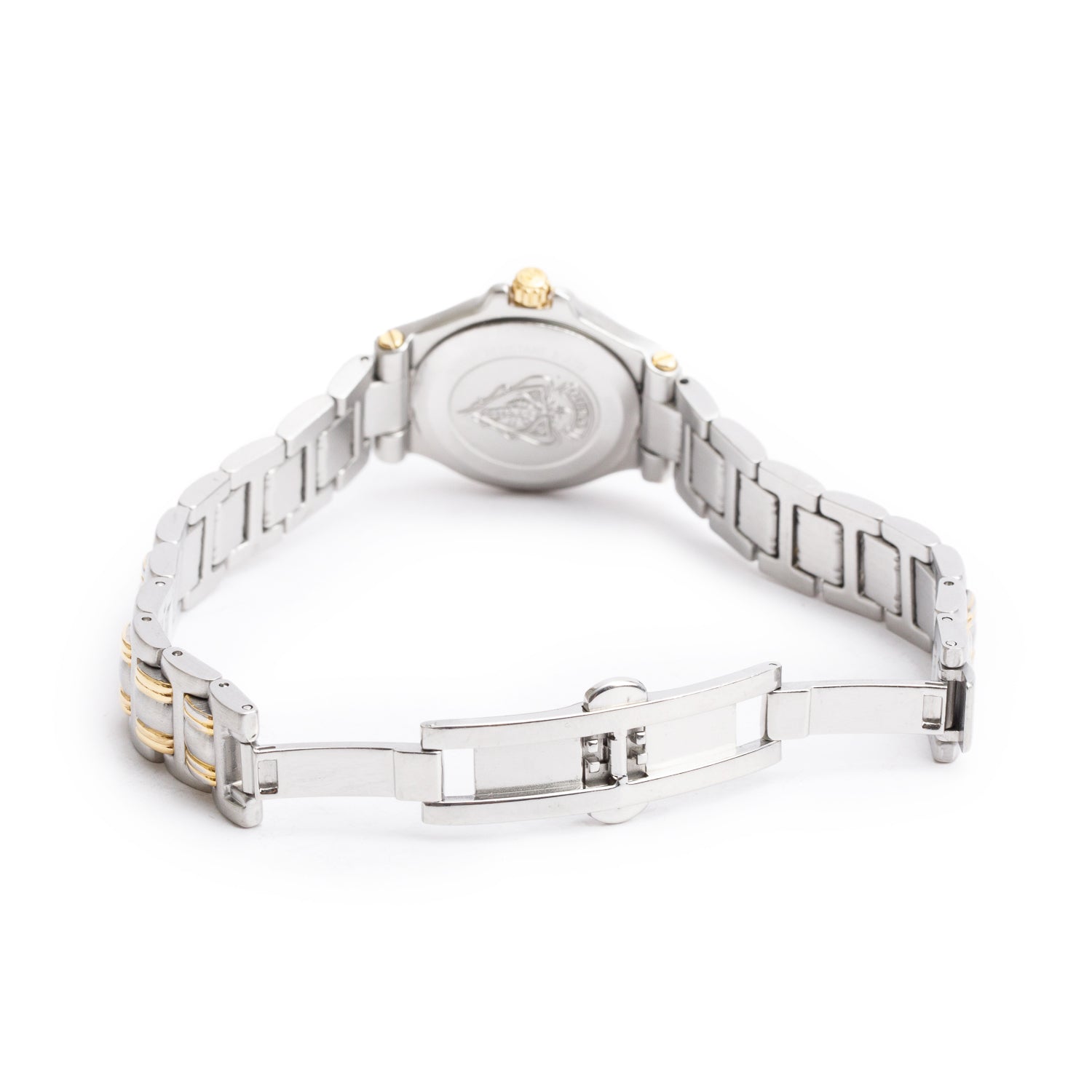 Gucci Stainless Steel & Yellow Gold-Plated 9040L Series 26 MM Quartz Watch Gold Dial