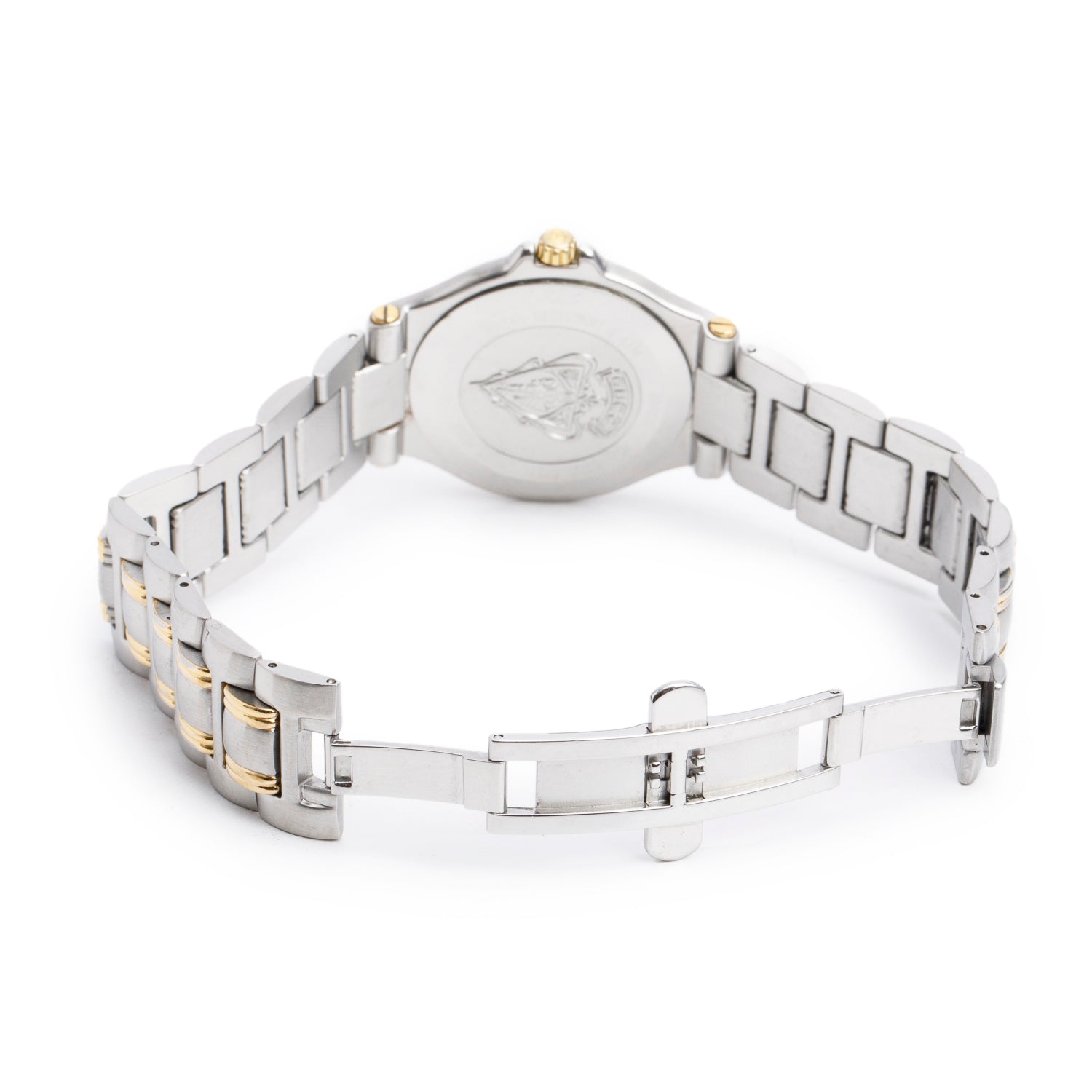 Gucci Stainless Steel & Yellow Gold-Plated 9040M Series 35 MM Quartz Watch Gold Dial