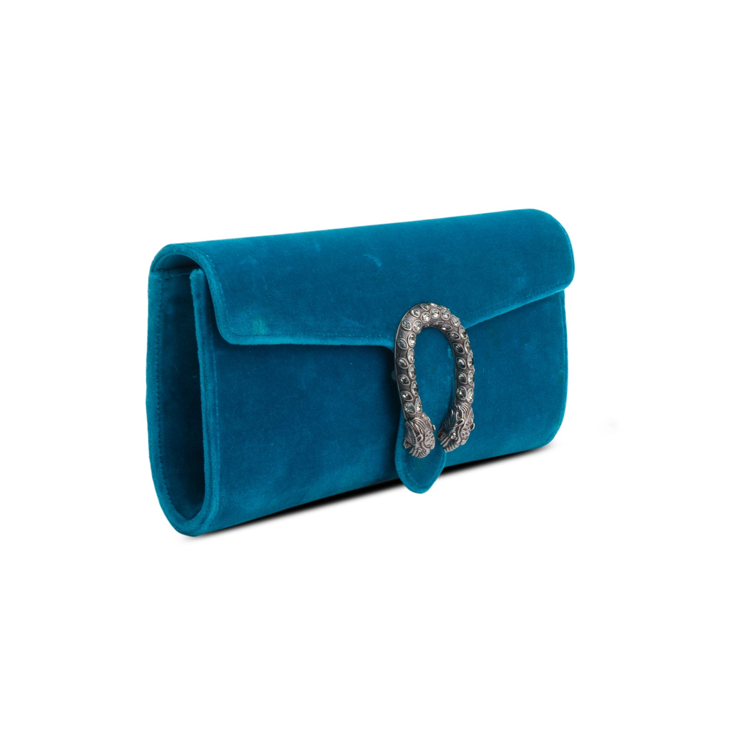 Gucci Blue Velvet Dionysus Long Clutch