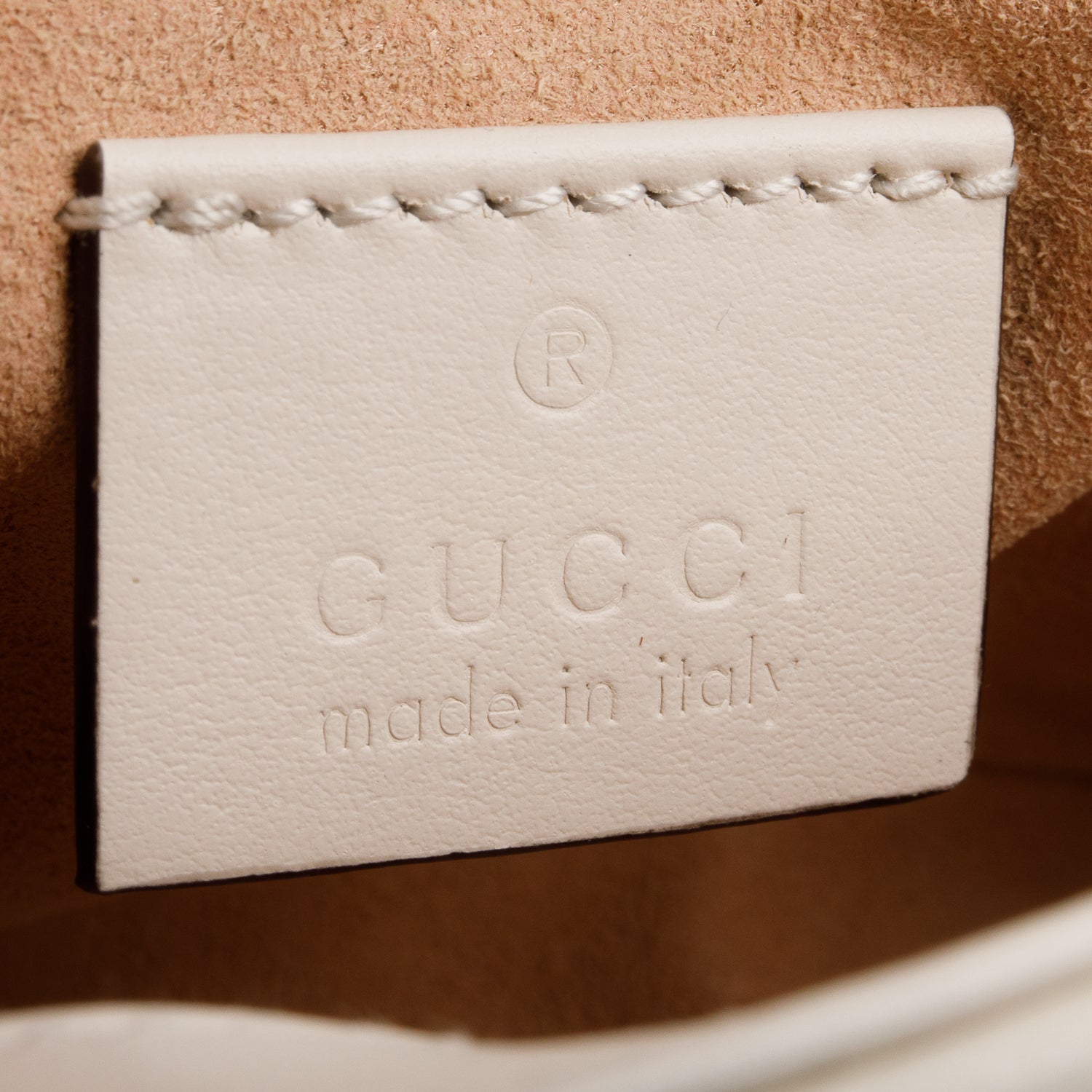 Gucci White GG Marmont Matelasse Leather Mini Shoulder Bag w/ Box