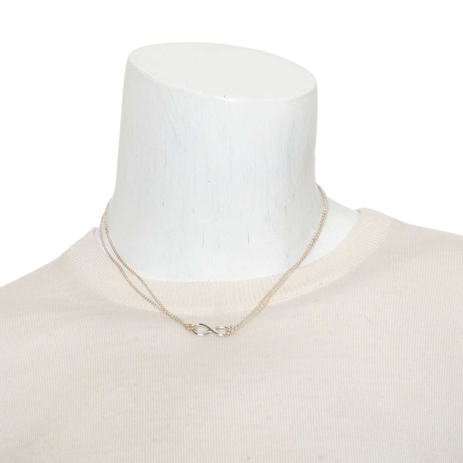 Tiffany & Co. Sterling Silver Infinity Pendant Necklace