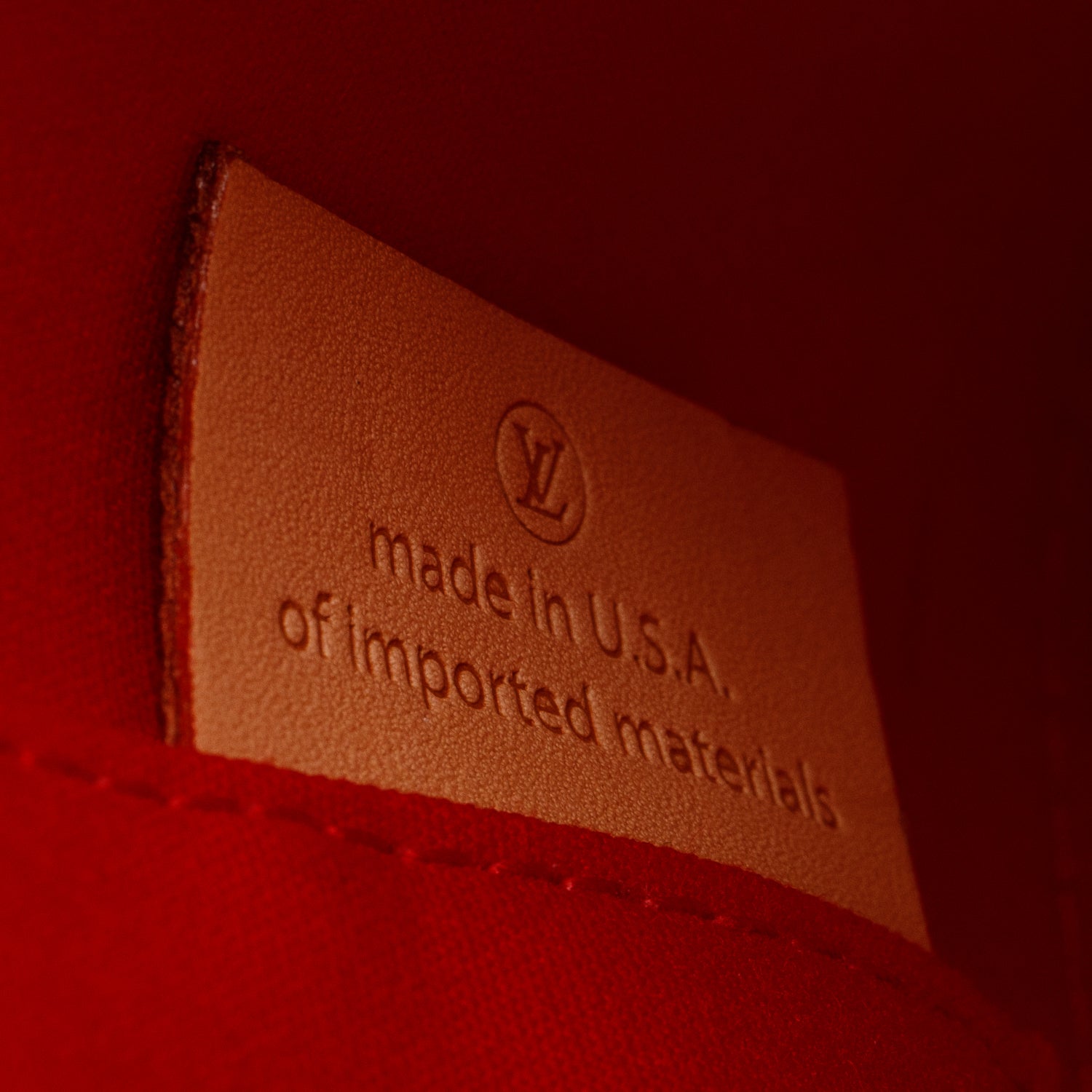 Louis Vuitton Red Monogram Vernis Leather Alma BB w/ Box & Strap