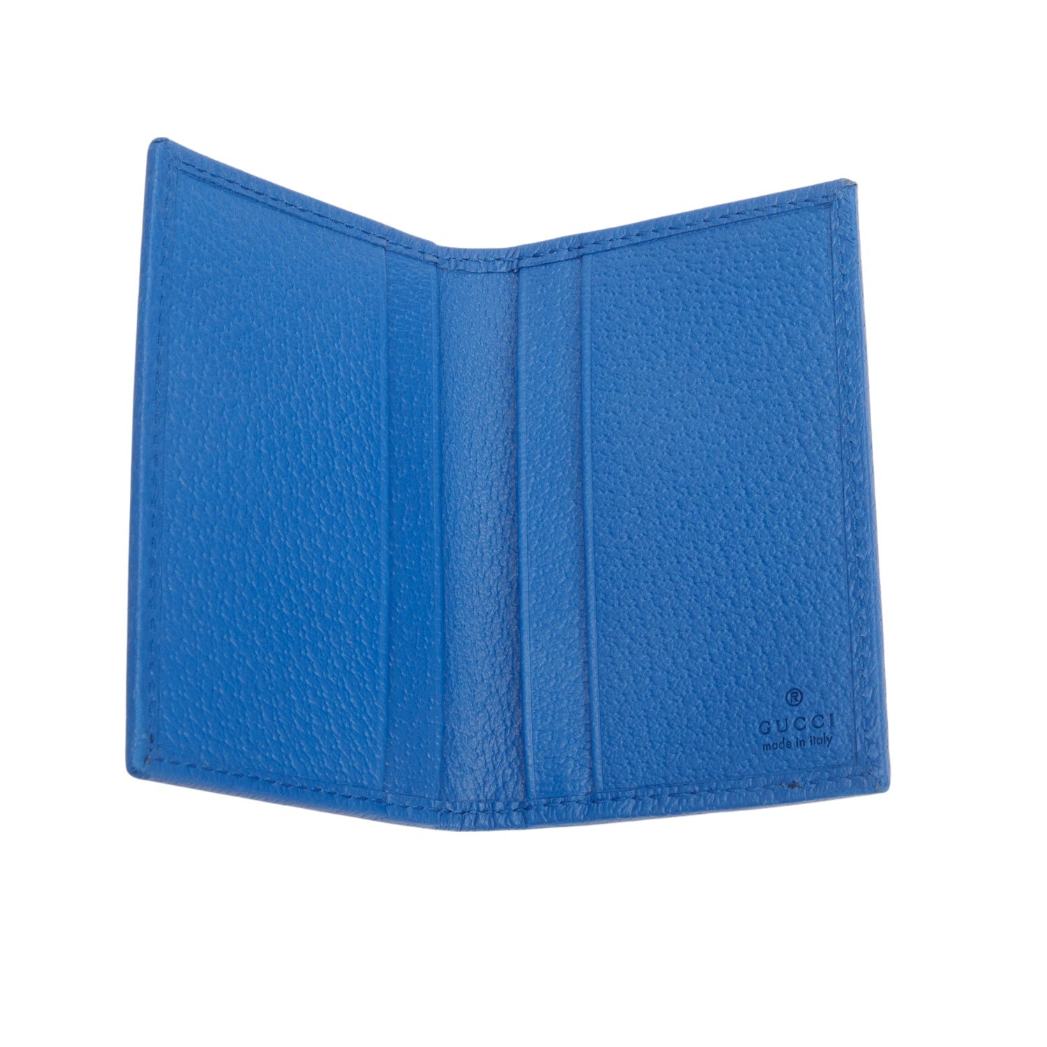 Gucci GG Supreme Monogram Textured Dollar Calfskin Rhombus Print Card Case w/ Box