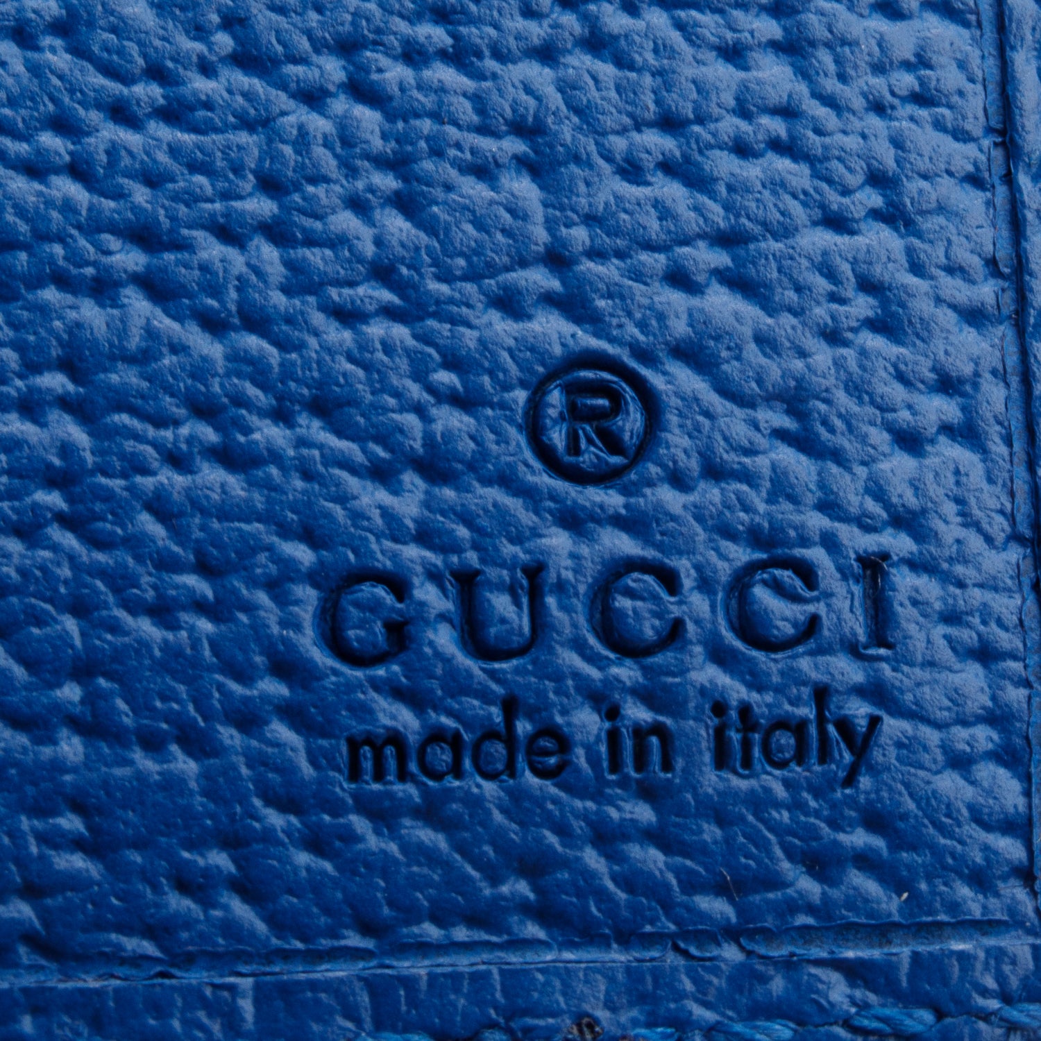 Gucci GG Supreme Monogram Textured Dollar Calfskin Rhombus Print Card Case w/ Box