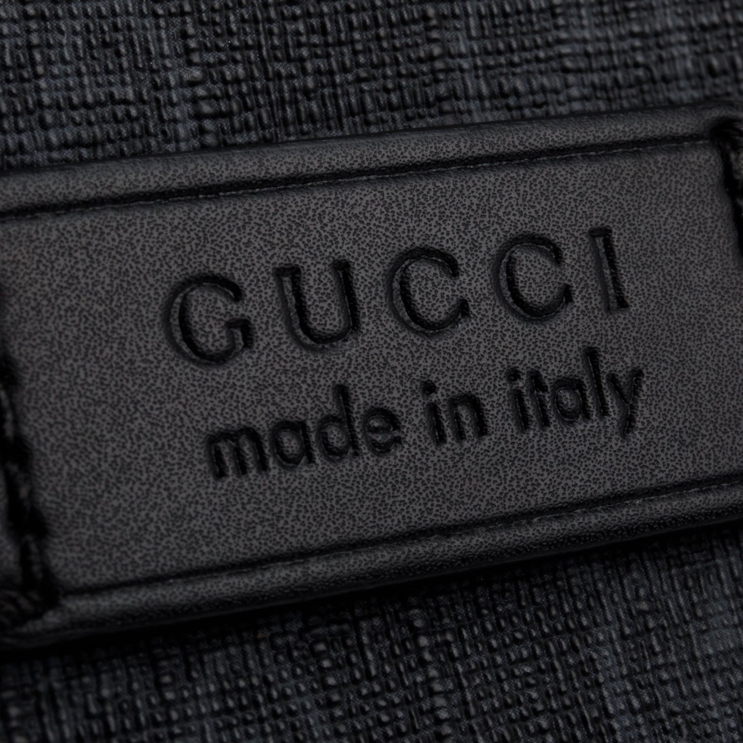 Gucci Black Soft GG Supreme Monogram Web Belt Bag