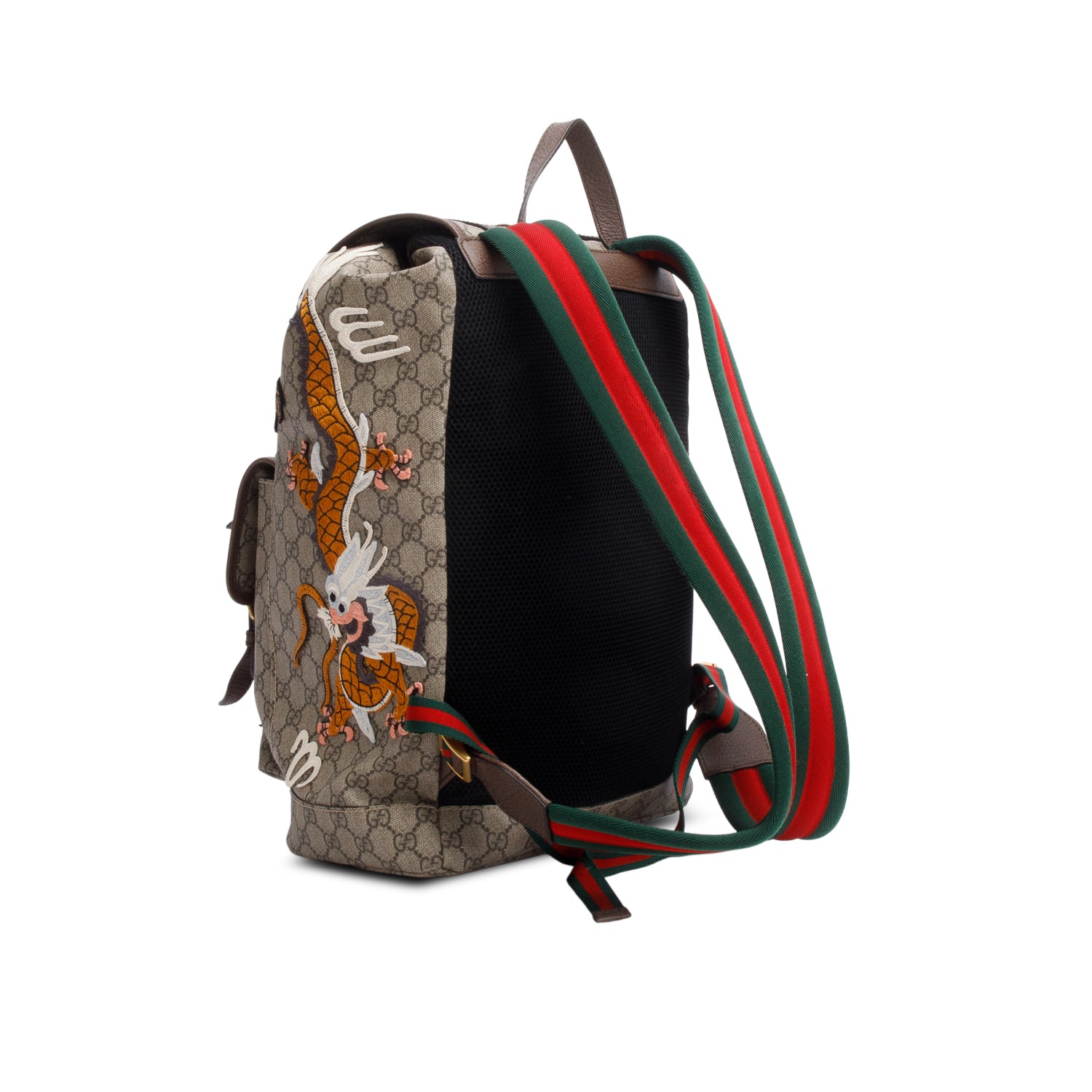 Gucci GG Supreme Applique Soft Courrier Backpack