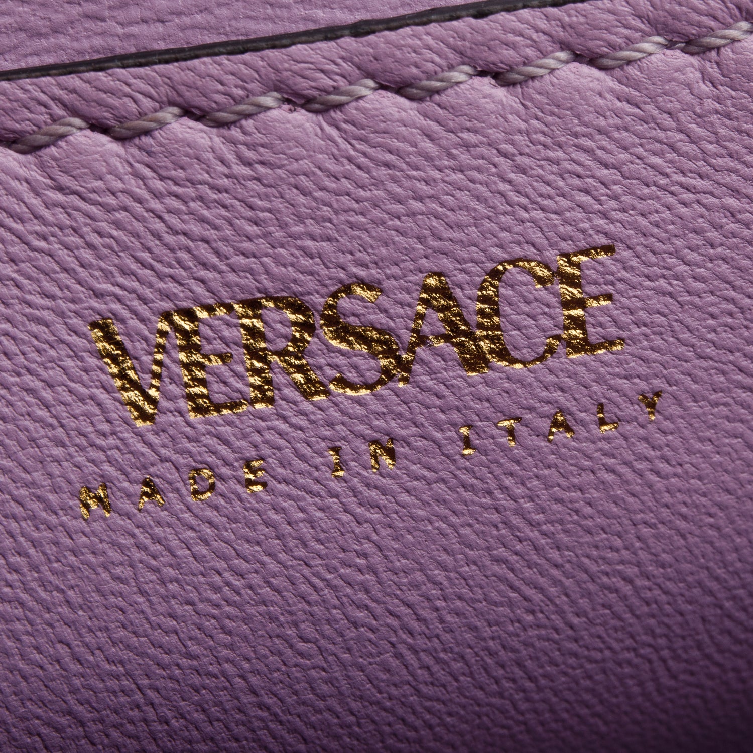 Versace Blue Grained Leather La Medusa Small Handbag w/ Straps