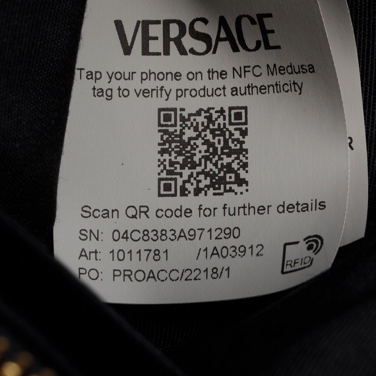 Versace Black Nappa Quilted Leather La Medusa Chain Shoulder Bag