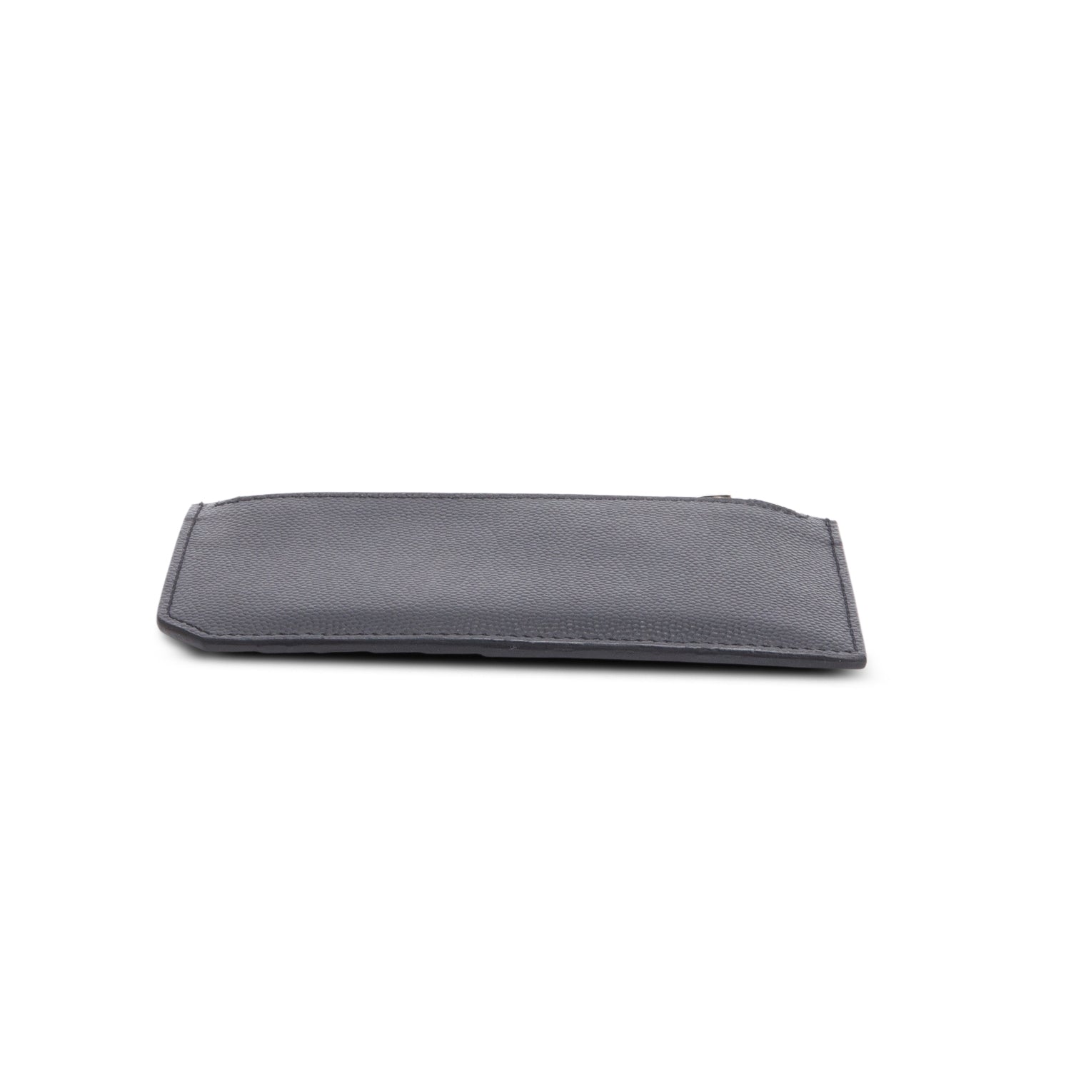 Saint Laurent Black Grain de Poudre Paris Fragments Zipped Card Case w/ Box & Receipt
