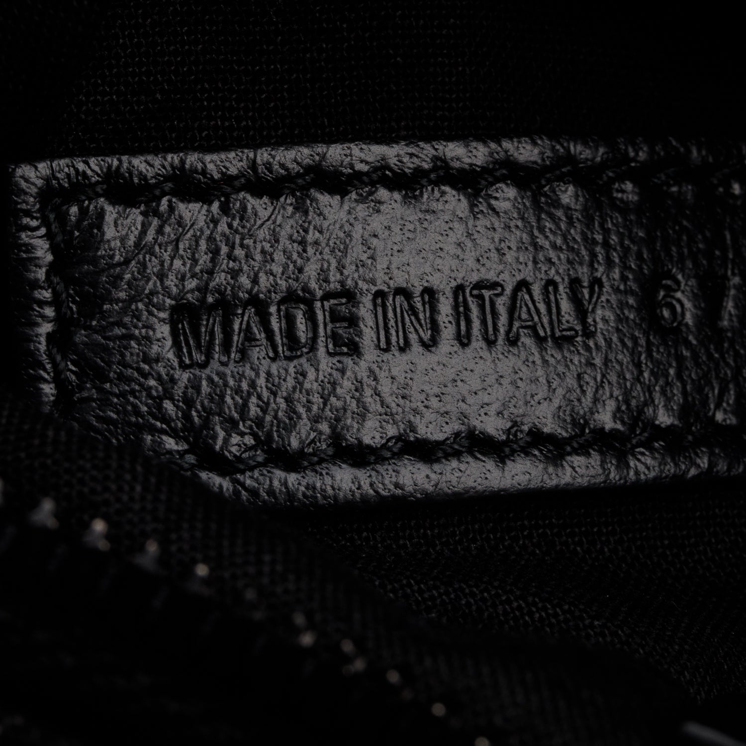 Balenciaga Black Washed Frayed Denim Crystal Le Cagole XS