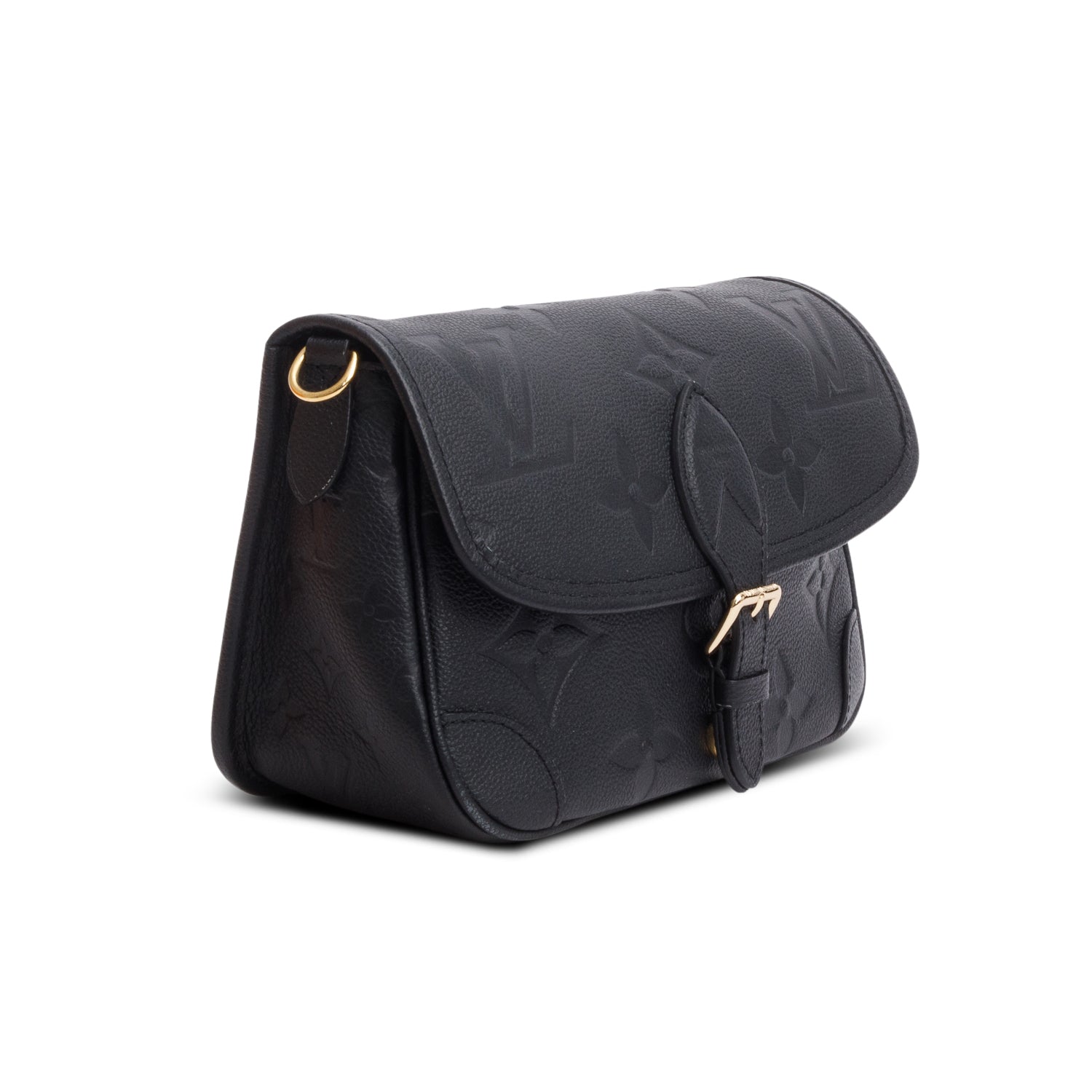 Louis Vuitton 2025 Black Monogram Empreinte Diane w/ Box, Straps & Receipt